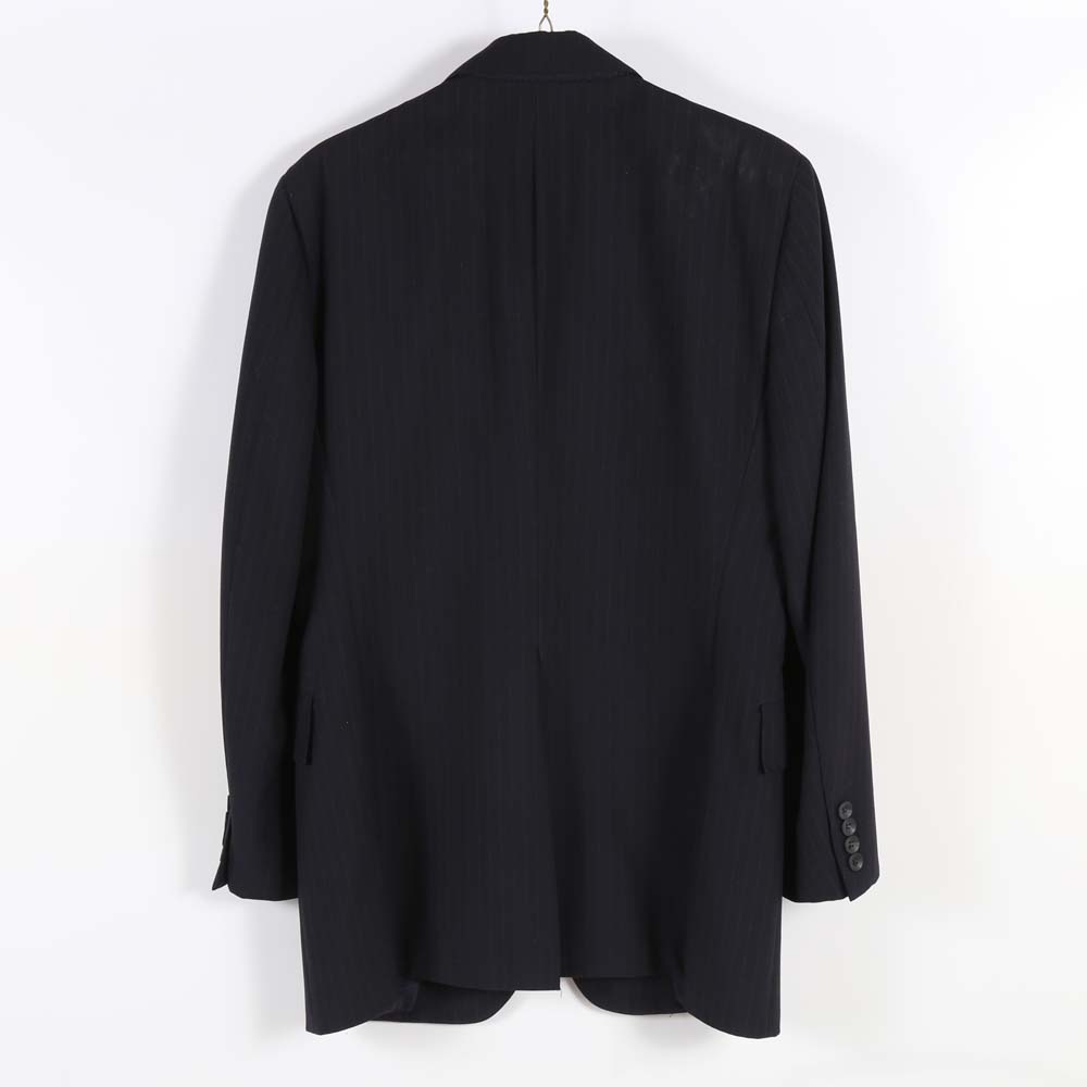 Men's Navy Blue Wool Pinstripe Suit by Britches of Georgetown