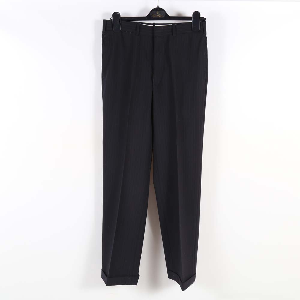 Men's Navy Blue Wool Pinstripe Suit by Britches of Georgetown