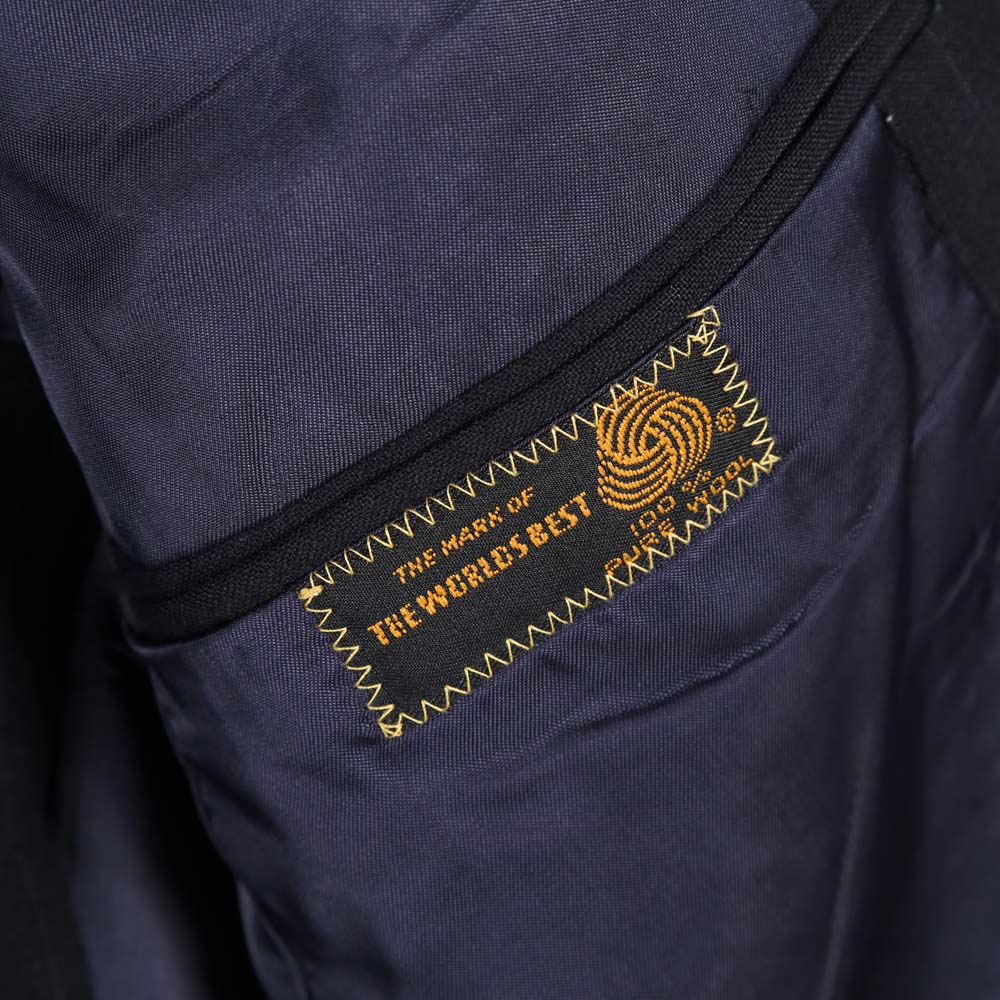 Men's Navy Blue Wool Pinstripe Suit by Britches of Georgetown