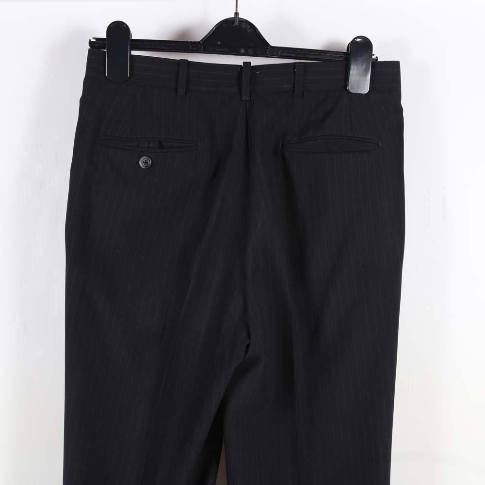 Men's Navy Blue Wool Pinstripe Suit by Britches of Georgetown