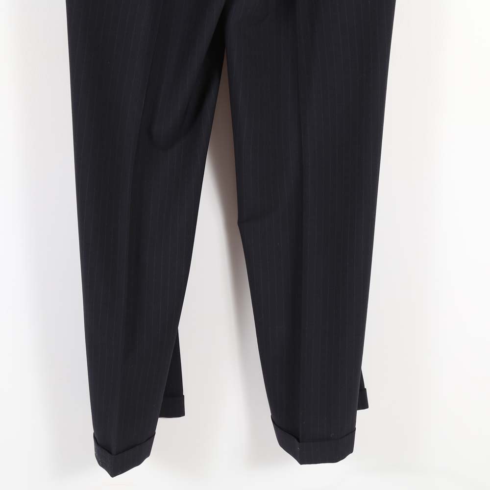 Men's Navy Blue Wool Pinstripe Suit by Britches of Georgetown