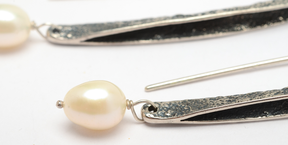 Silpada Sterling Silver Cultured Freshwater Pearl Drop Pierced Earrings