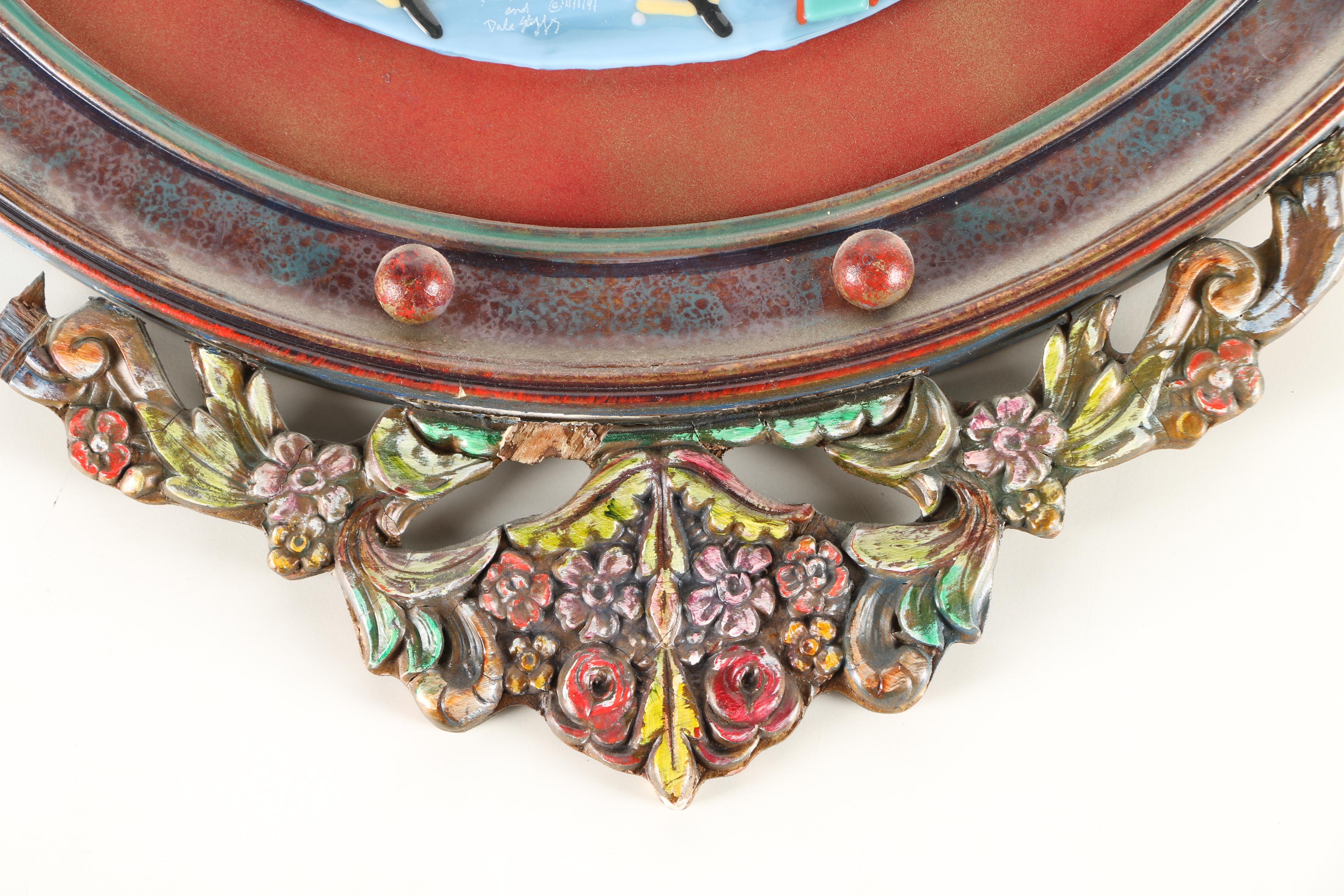 Dawn Adams and Dale Steffey Signed Art Glass "Carousel Dream"