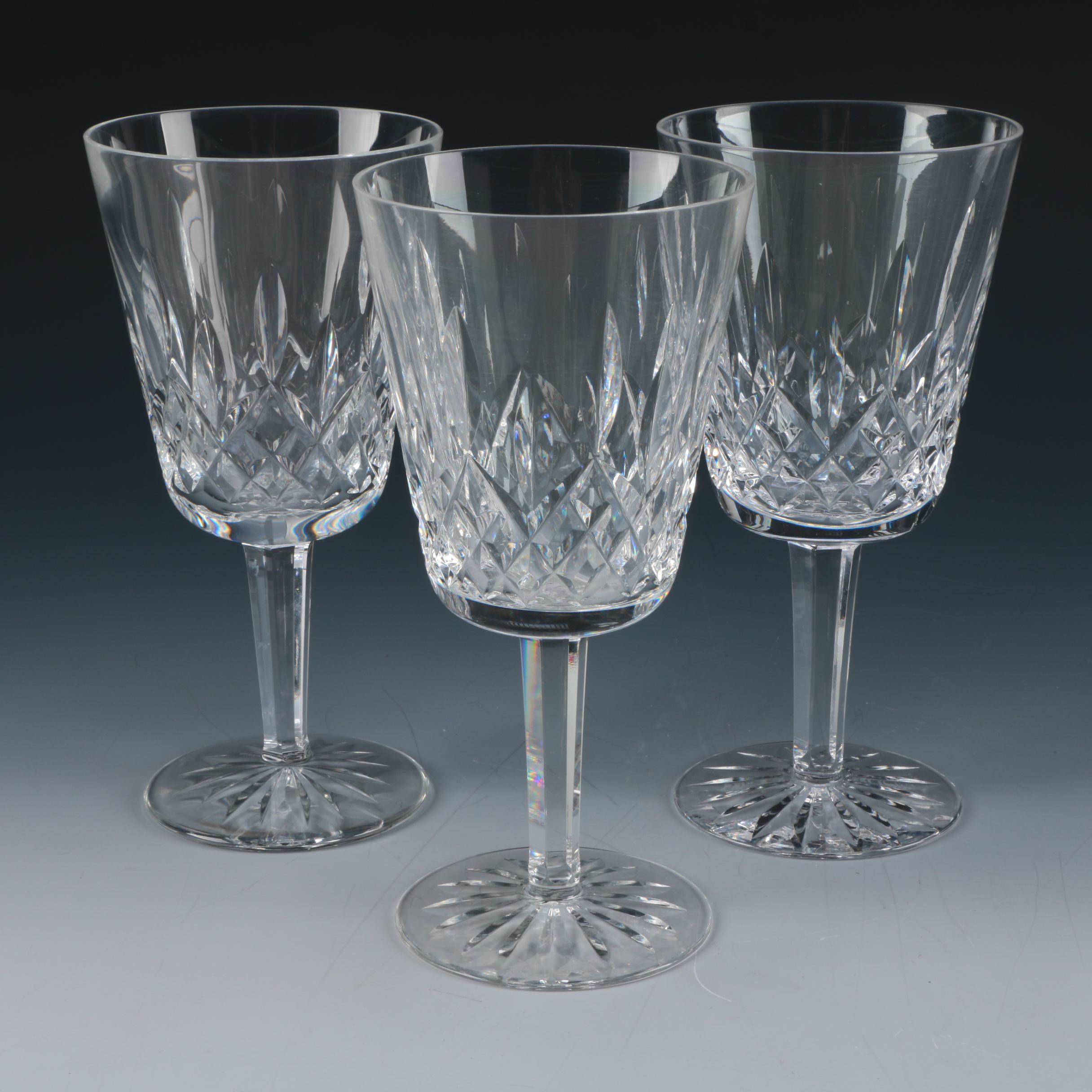 Set of Waterford Crystal "Lismore" Goblets