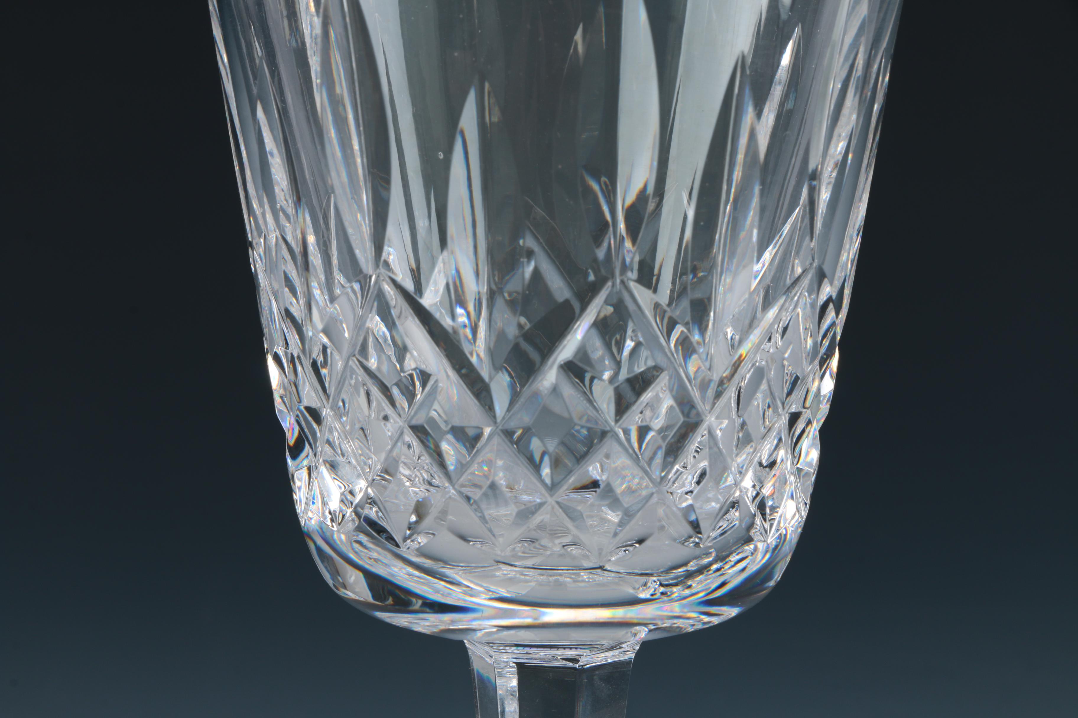 Set of Waterford Crystal "Lismore" Goblets