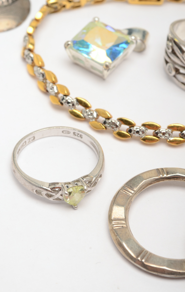 Group of Sterling Silver Jewelry