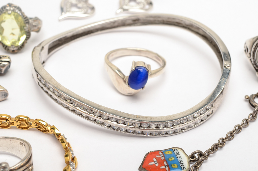 Group of Sterling Silver Jewelry