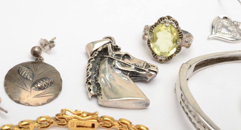 Group of Sterling Silver Jewelry