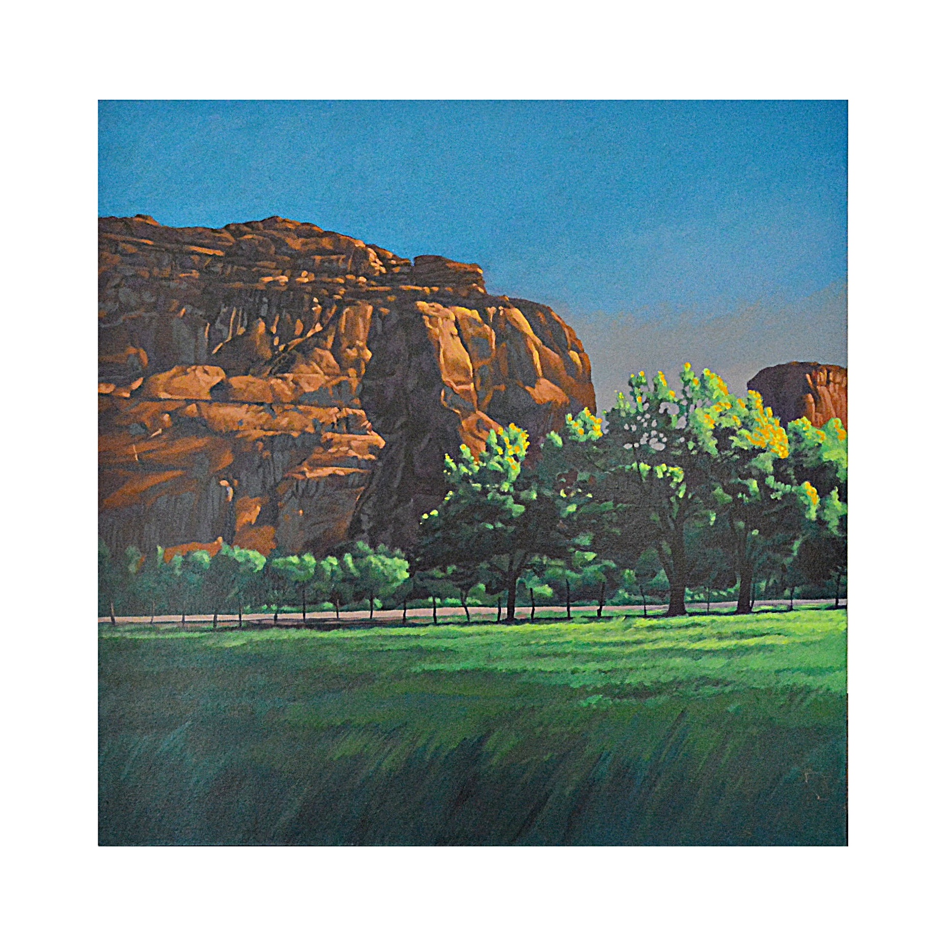 John P. Stewart Oil on Canvas of a Canyonlands Landscape
