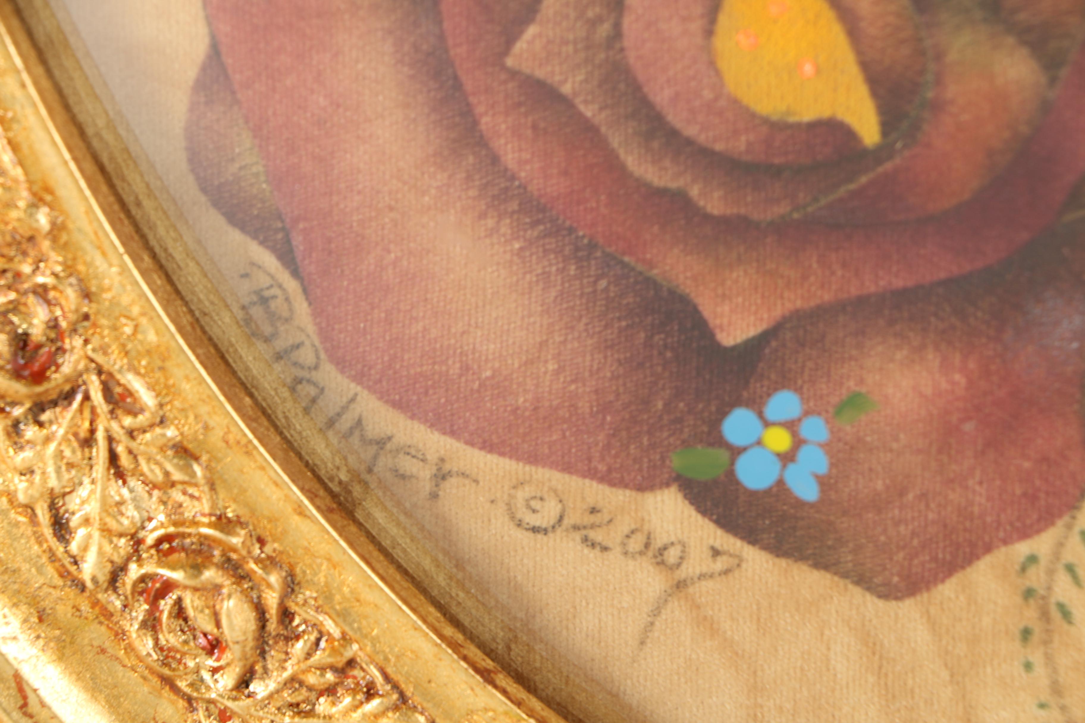 Barbara Palmer Airbrush Painting on Velour