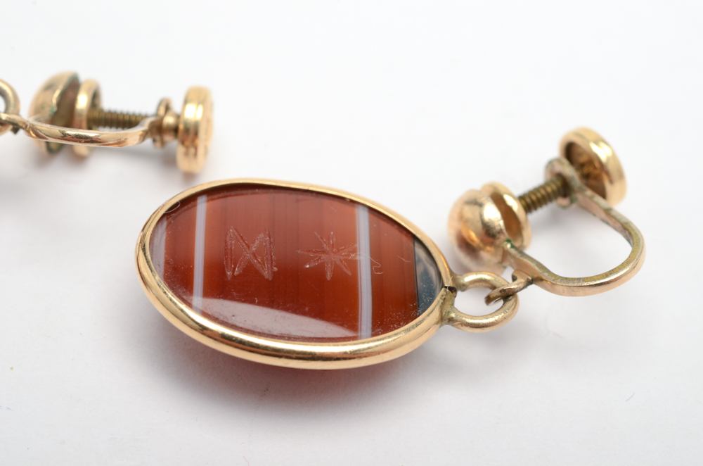 Scarab Link Bracelet and Earring Set