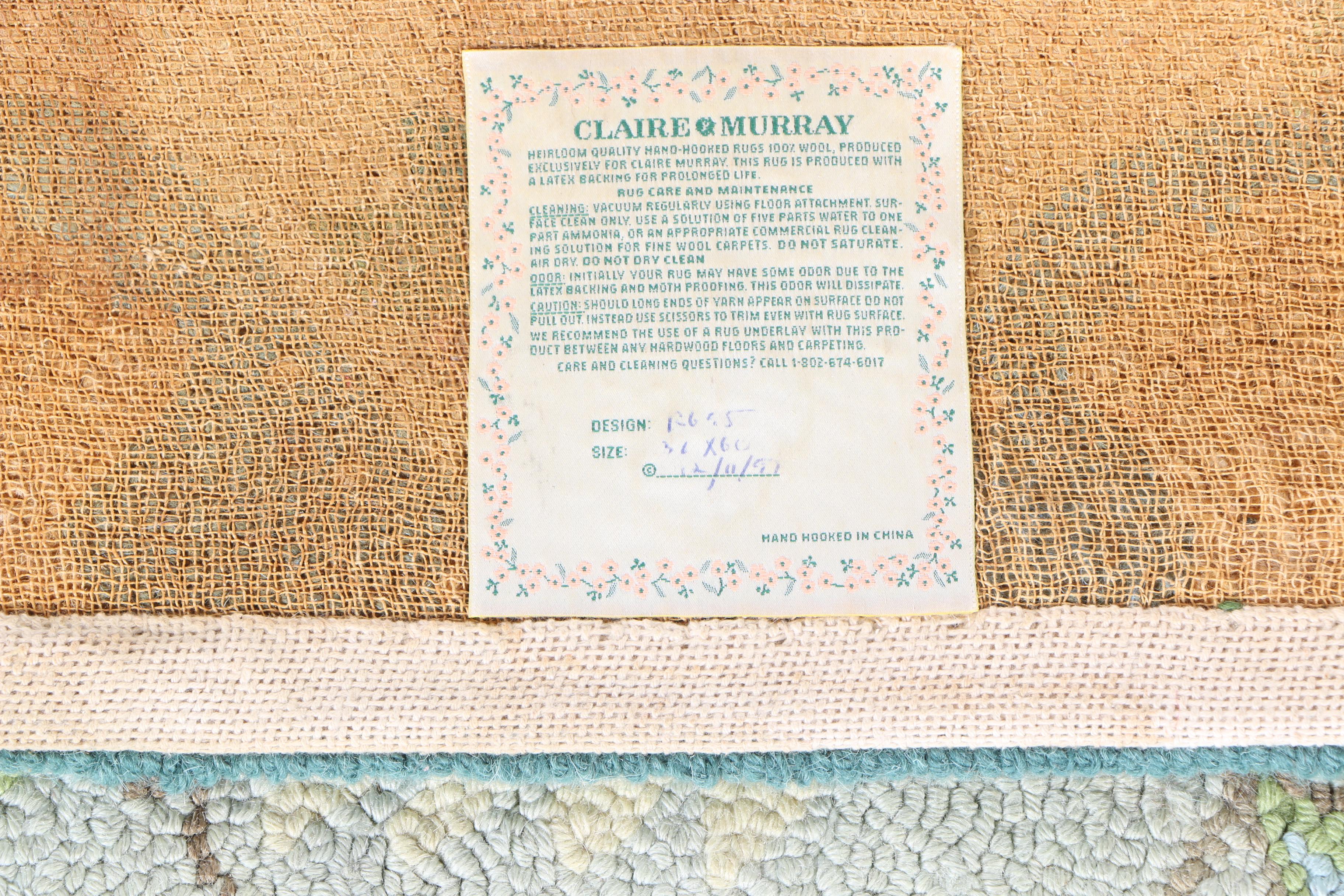 Pair of Claire Murray Handmade Nautical Themed Wool Rugs