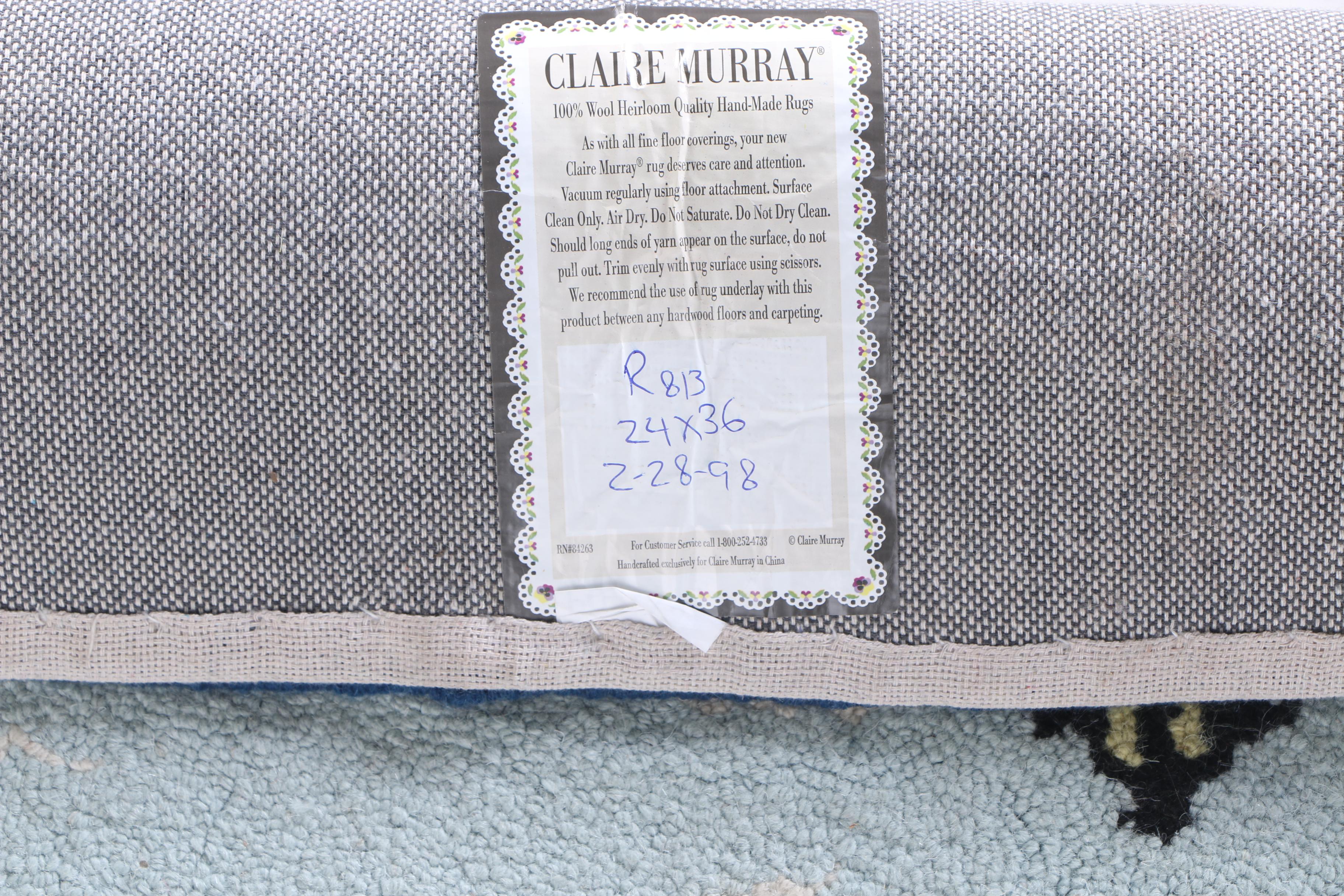 Pair of Claire Murray Handmade Nautical Themed Wool Rugs