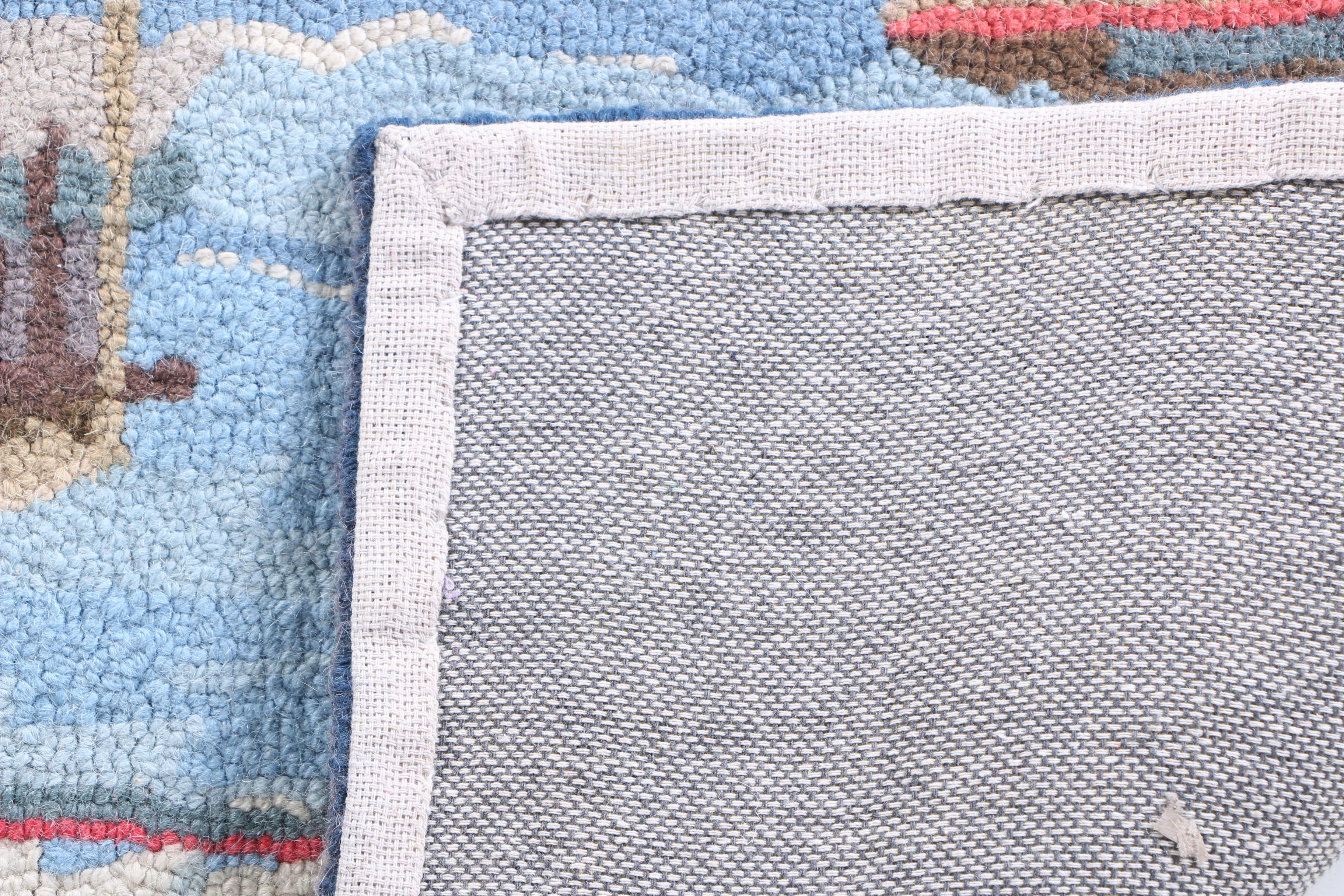 Pair of Claire Murray Handmade Nautical Themed Wool Rugs