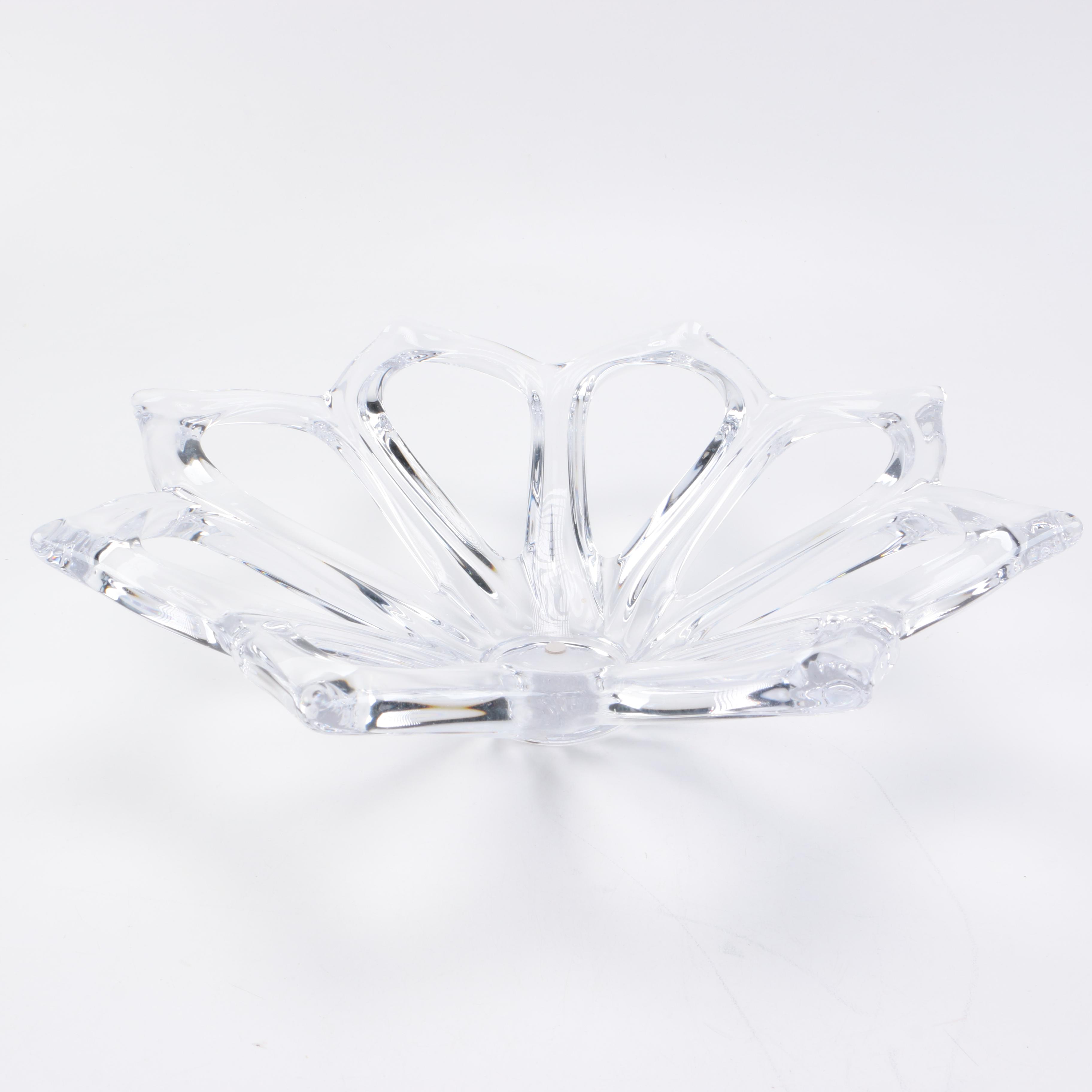 Vintage ART Vannes France Crystal Bowl