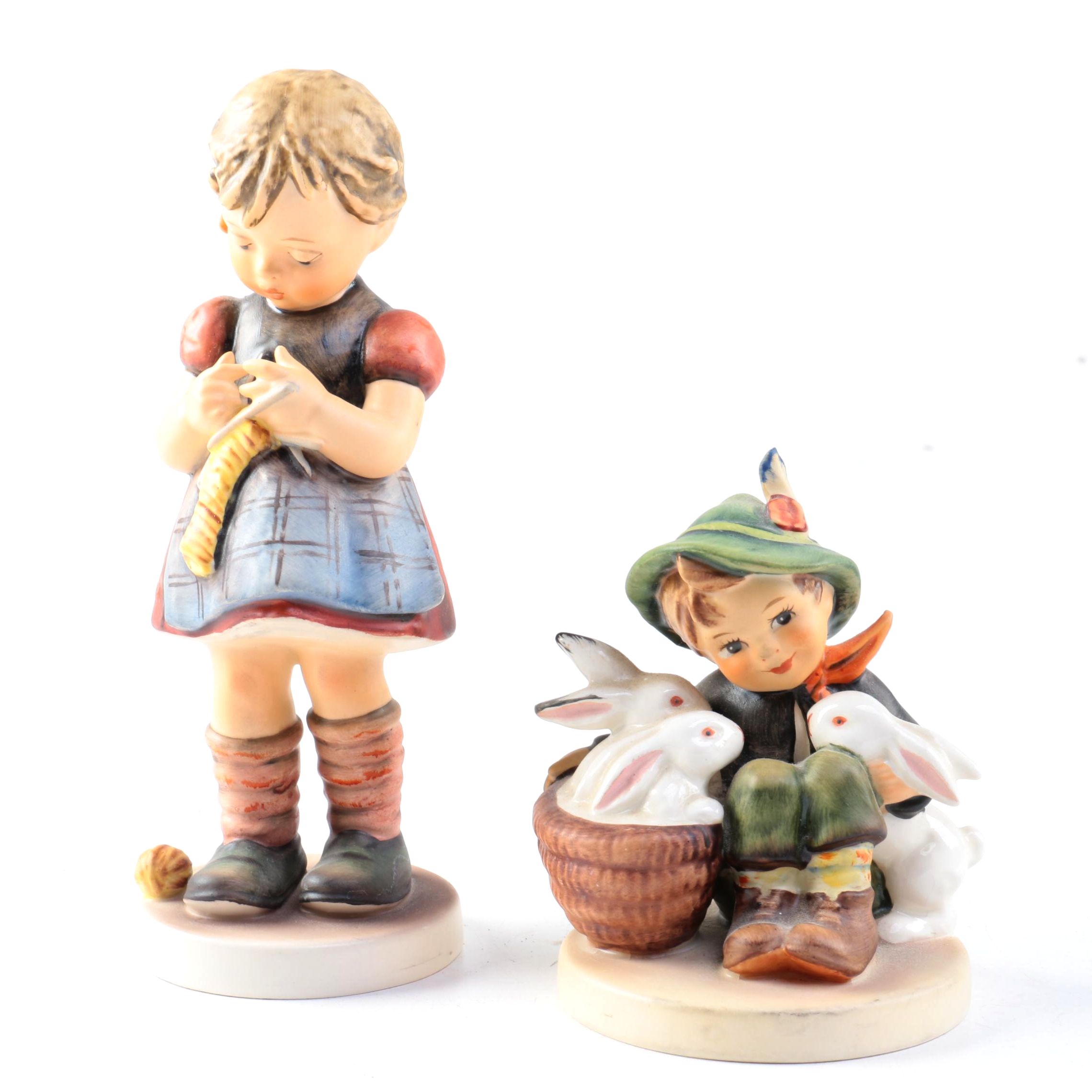 Hummel Figurines Including "A Stitch in Time"