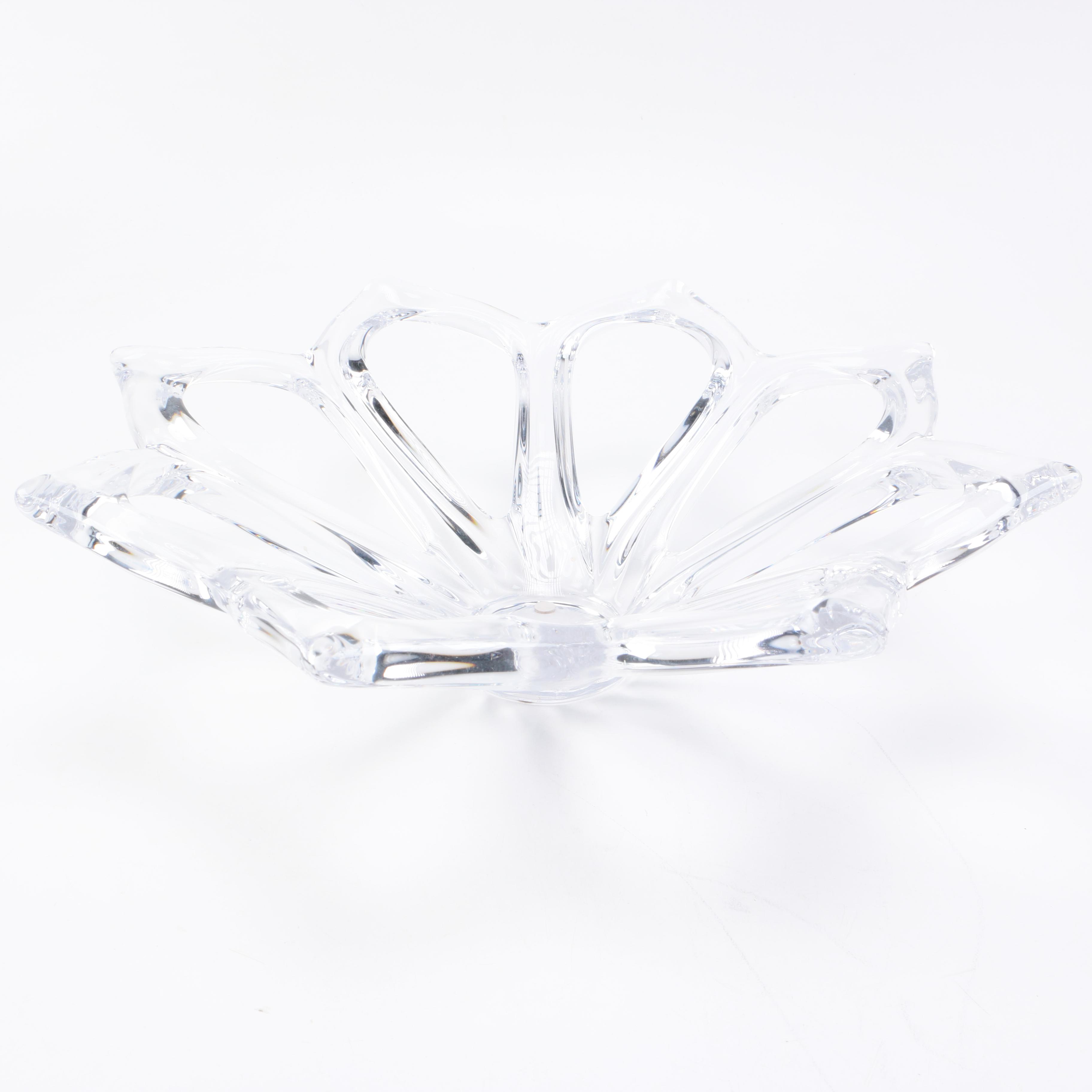 Vintage ART Vannes France Crystal Bowl