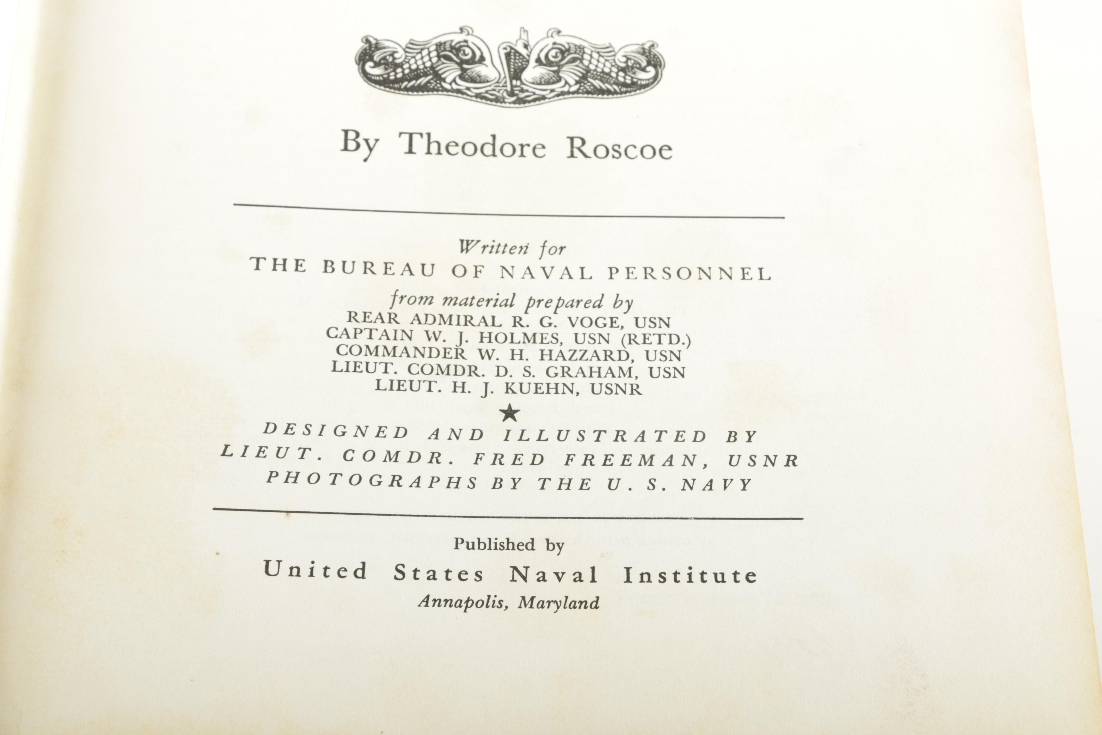 1958 "United States Submarine Operations in World War II" by Roscoe
