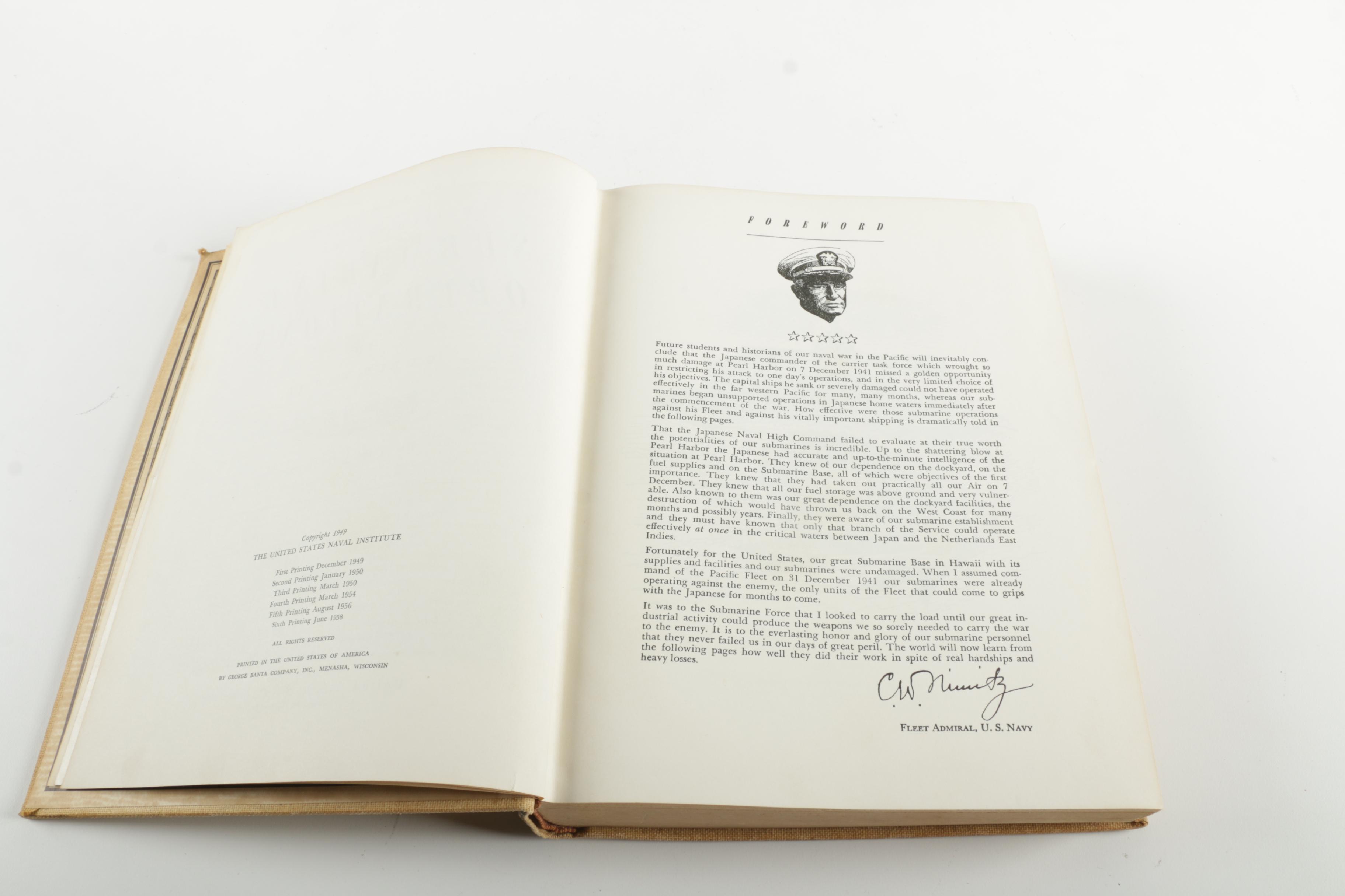 1958 "United States Submarine Operations in World War II" by Roscoe