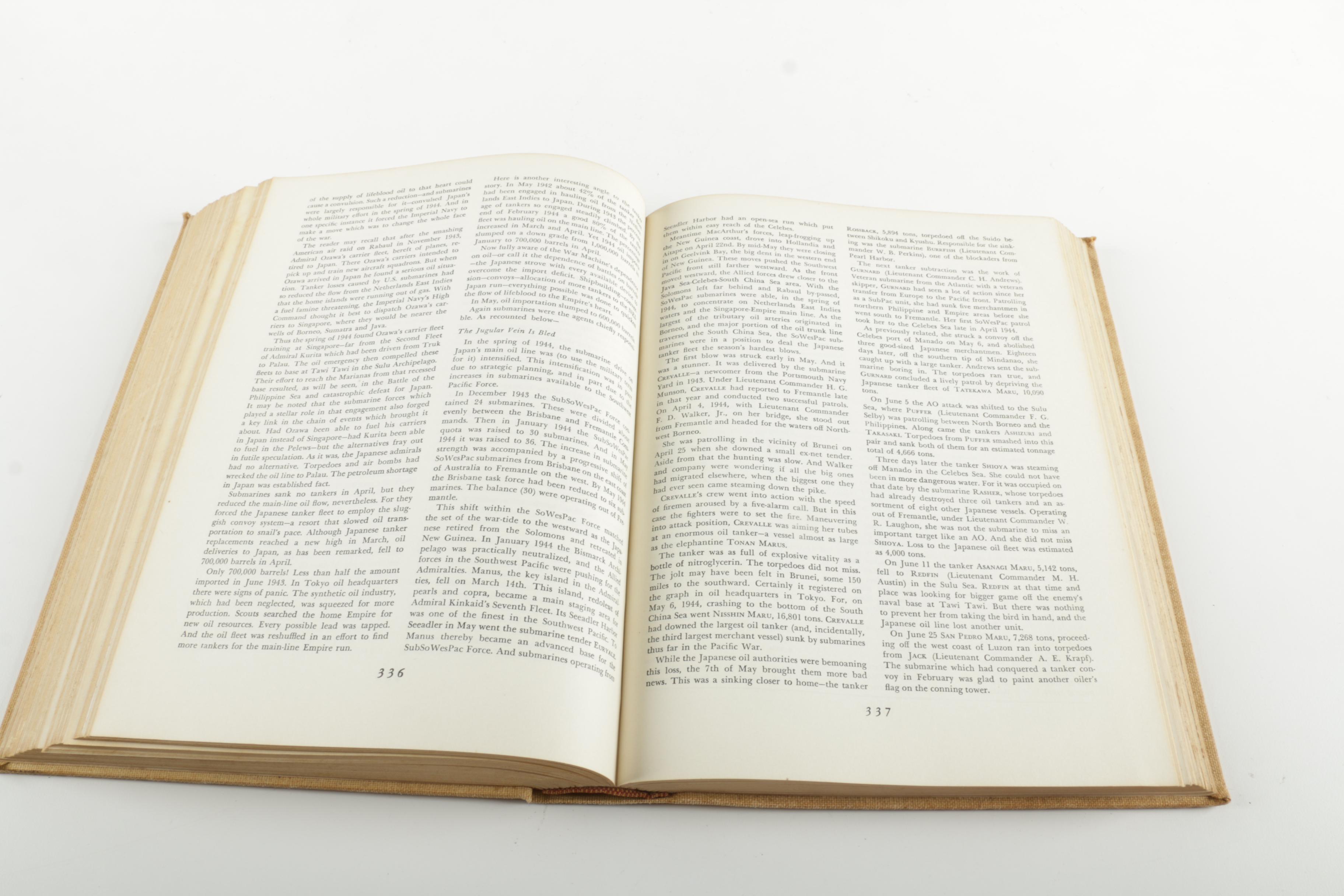 1958 "United States Submarine Operations in World War II" by Roscoe