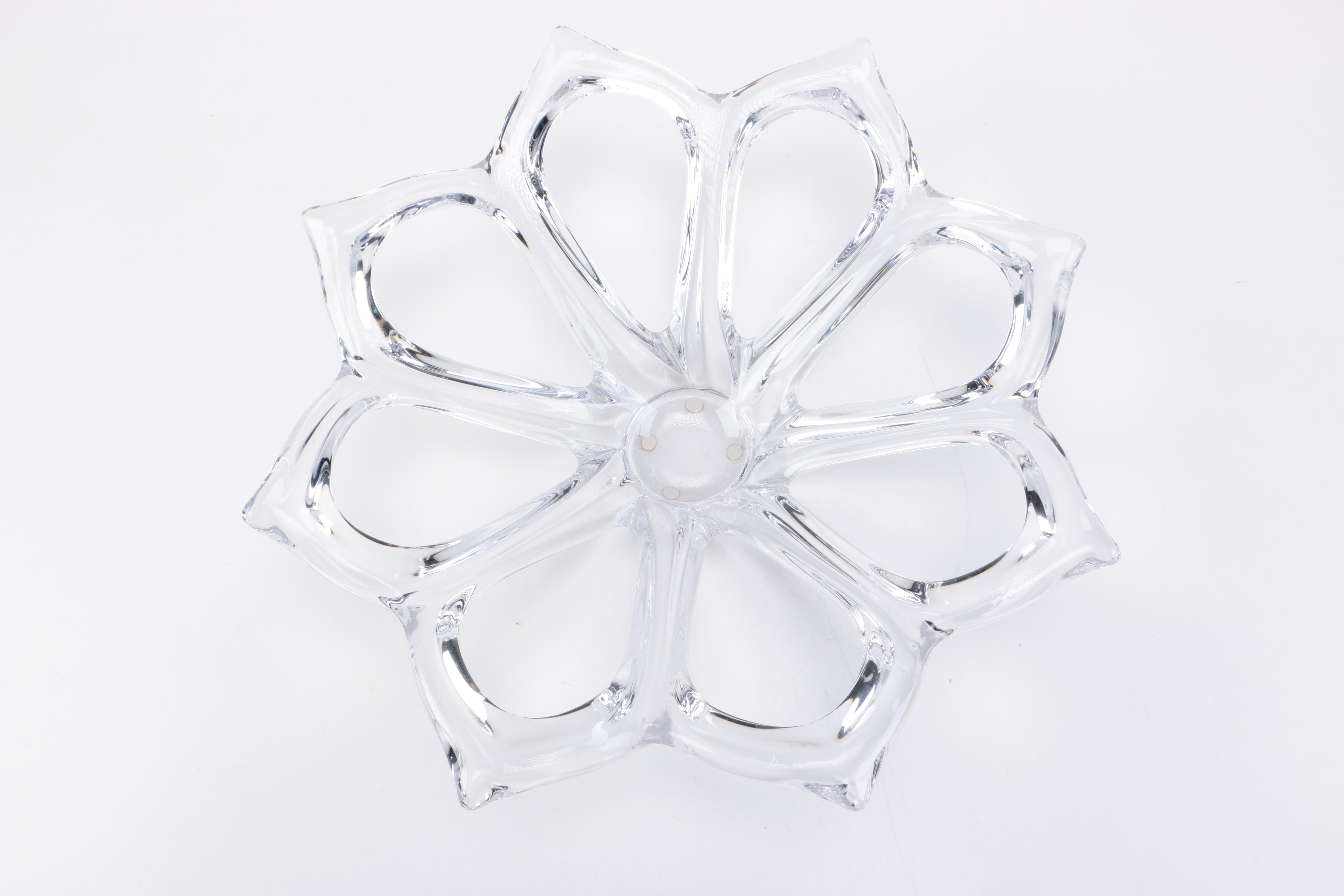 Vintage ART Vannes France Crystal Bowl