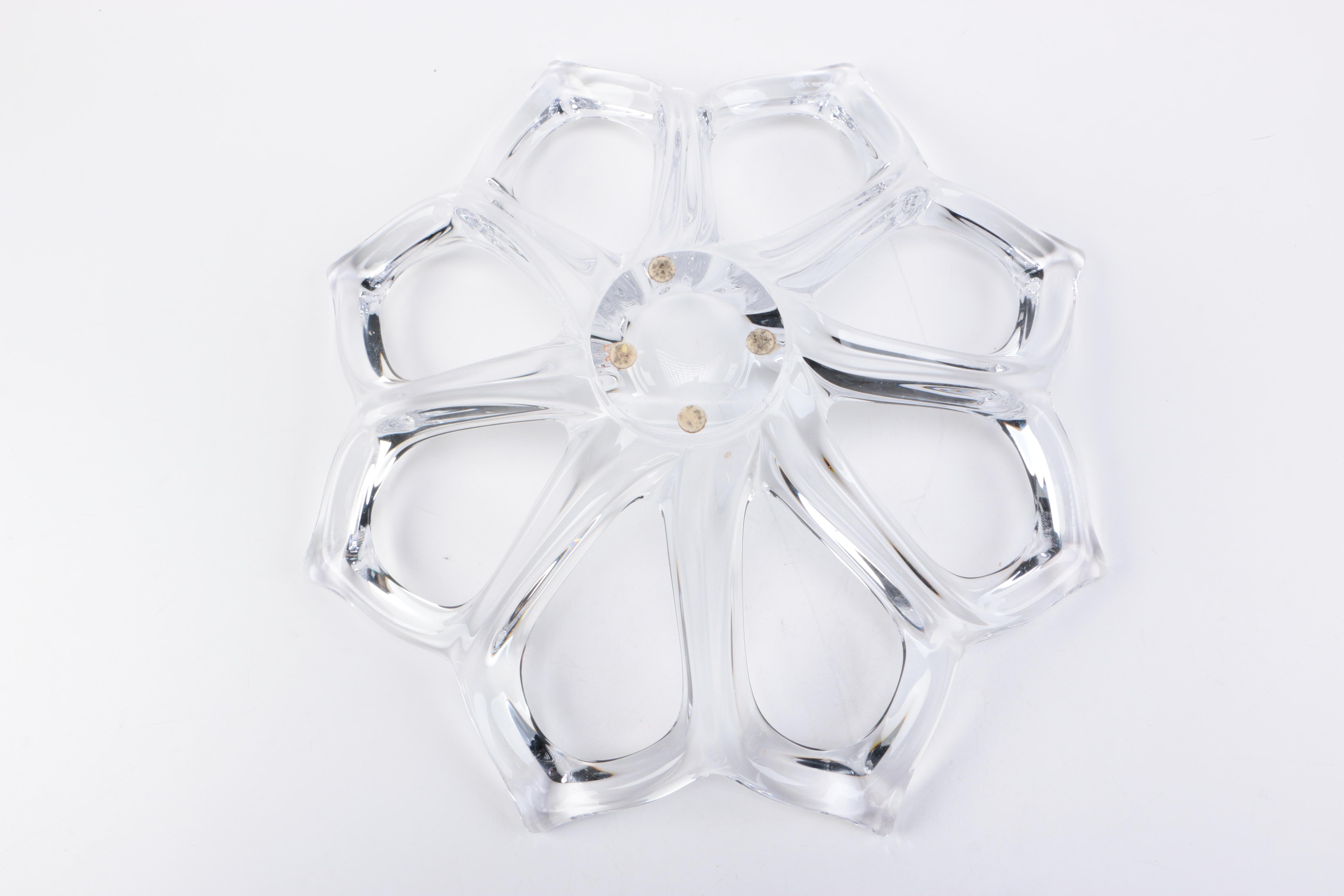 Vintage ART Vannes France Crystal Bowl