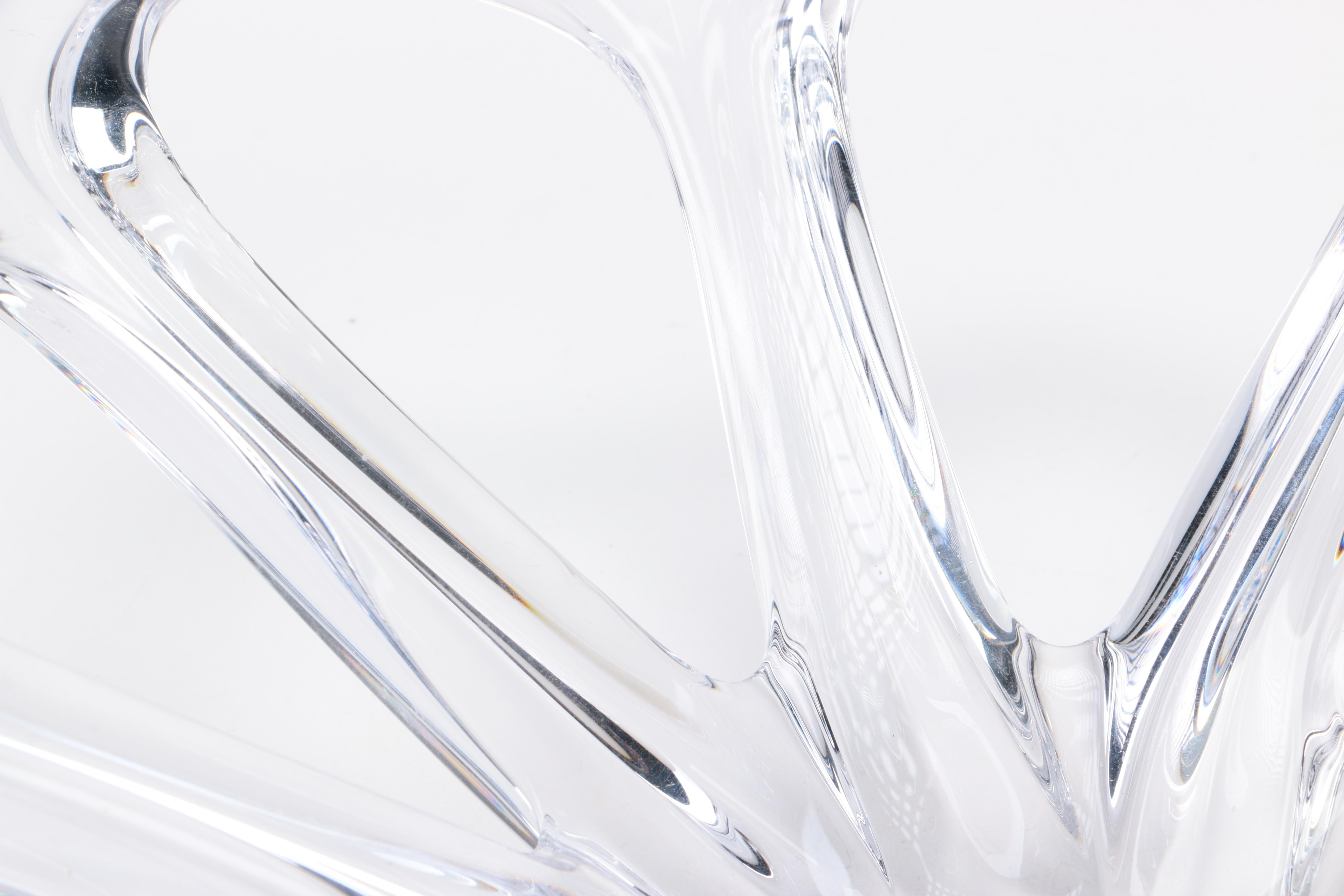 Vintage ART Vannes France Crystal Bowl