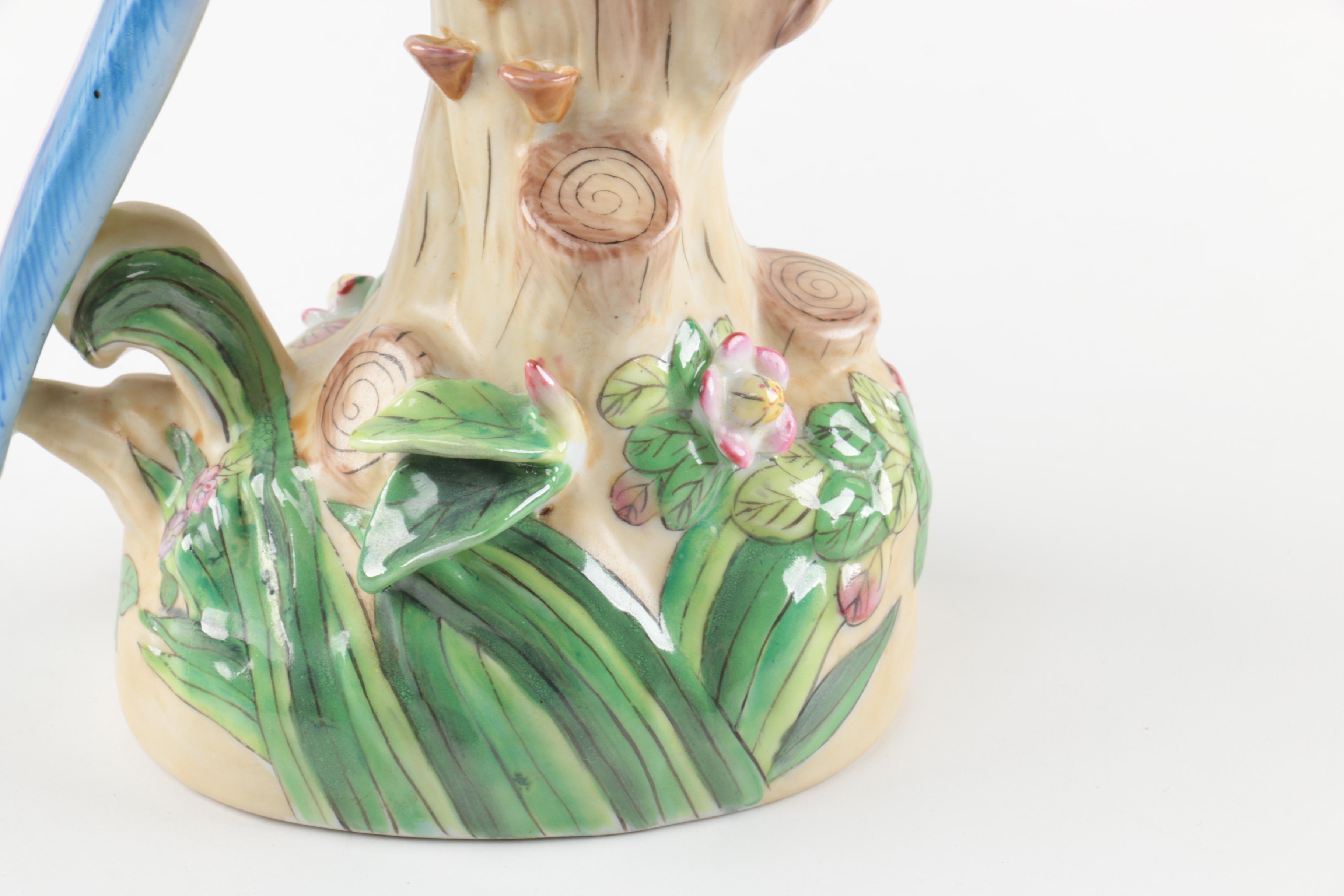 Pair of Ceramic Parrot Figurines