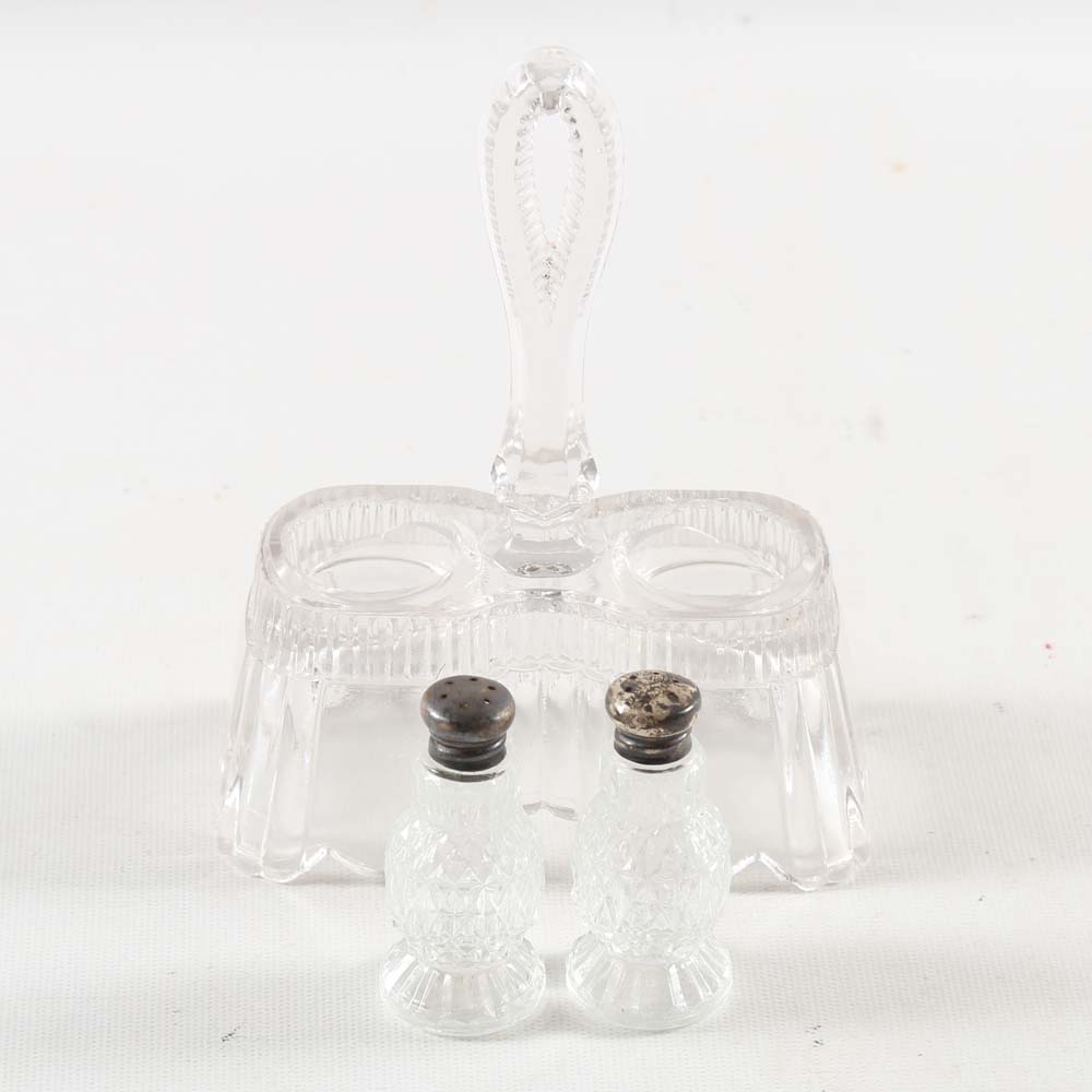 Vintage Pressed Glass Serving Pieces