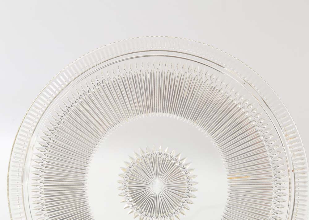 Vintage Pressed Glass Serving Pieces