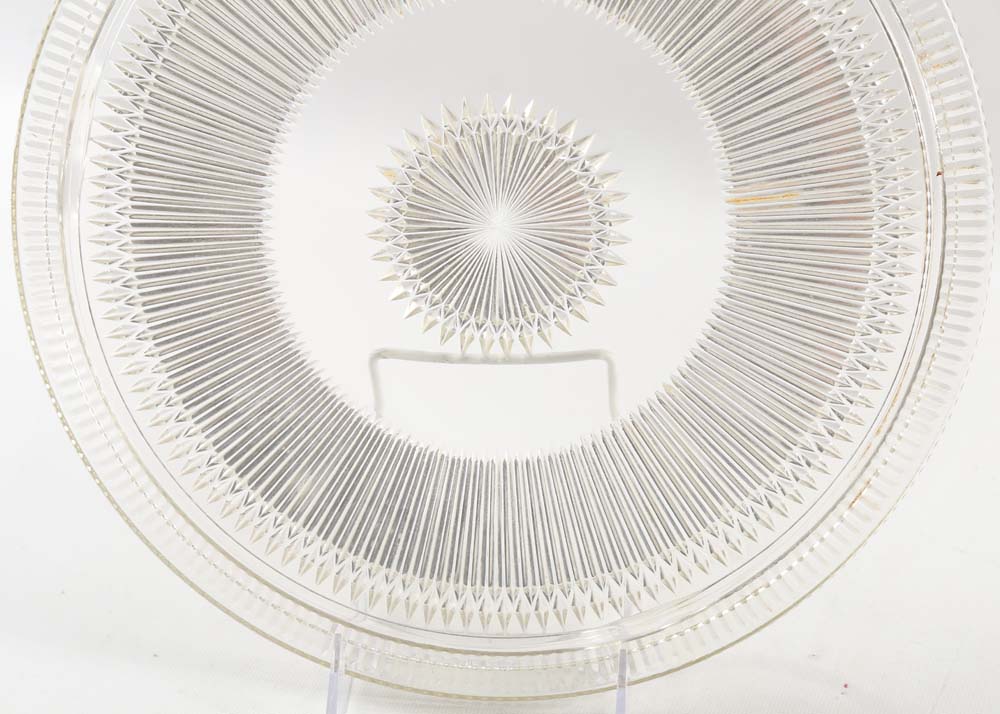 Vintage Pressed Glass Serving Pieces