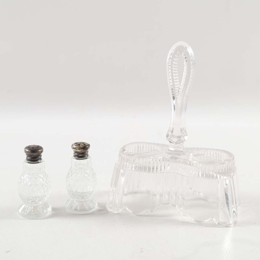 Vintage Pressed Glass Serving Pieces