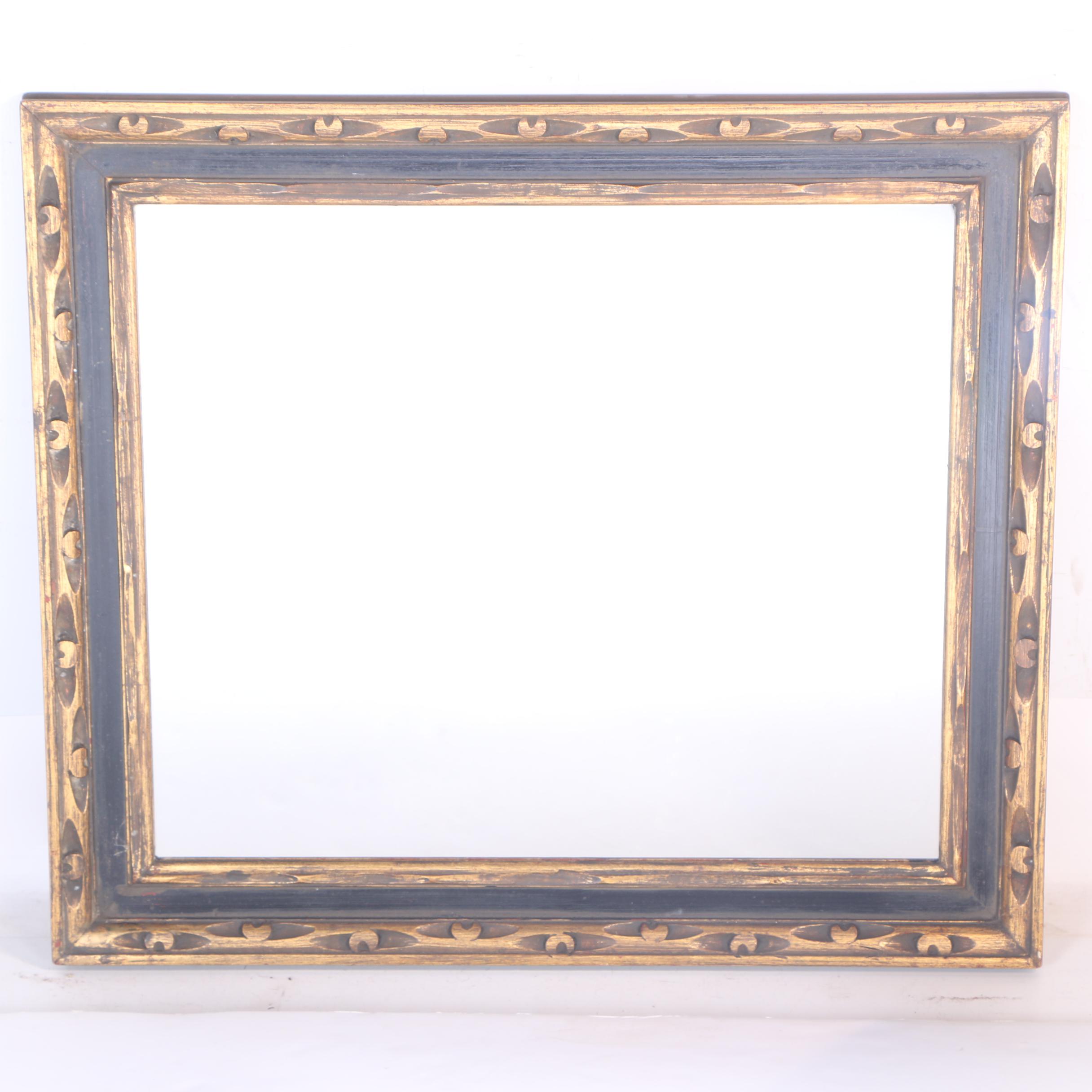 Painted and Distressed Wood Framed Mirror