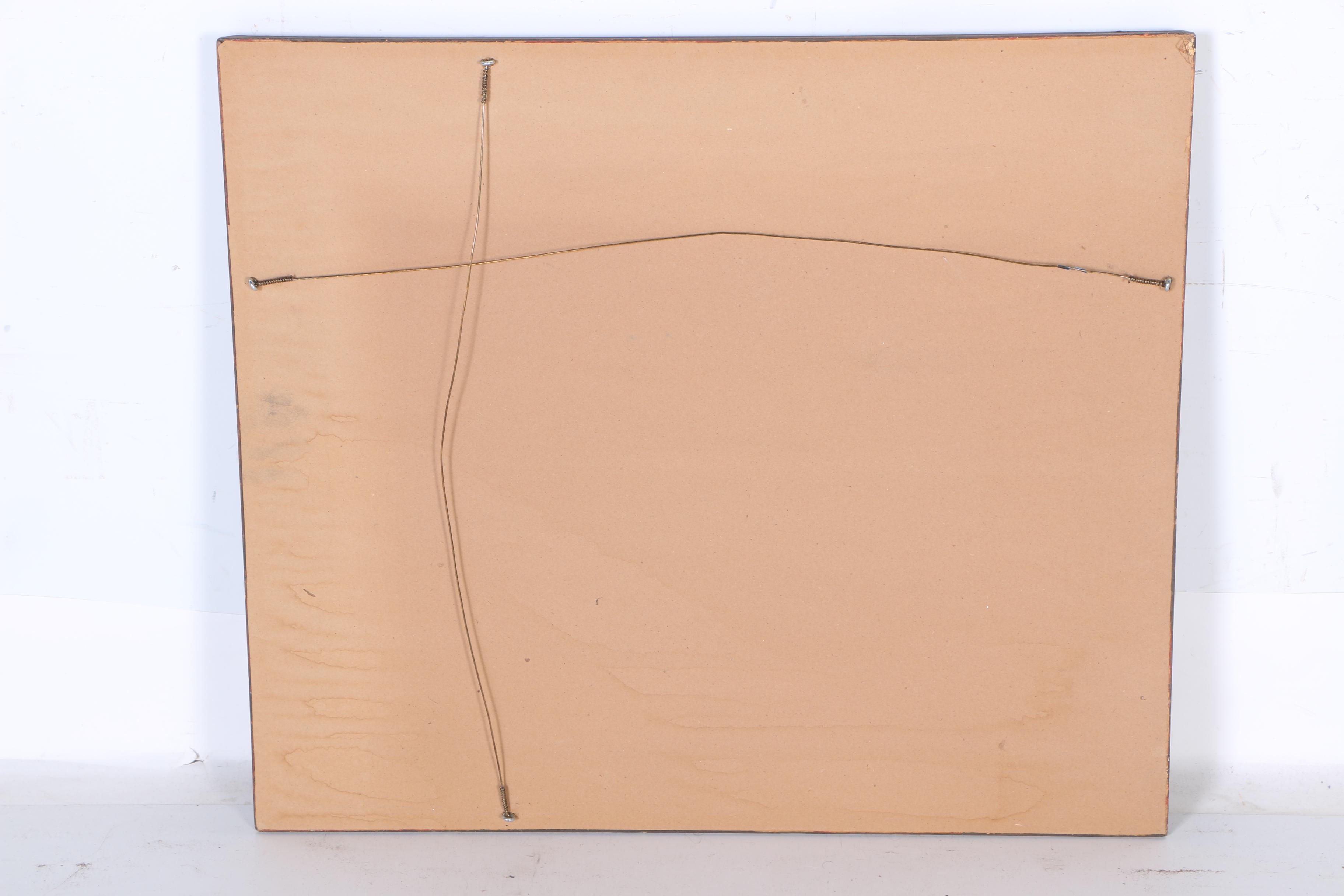 Painted and Distressed Wood Framed Mirror