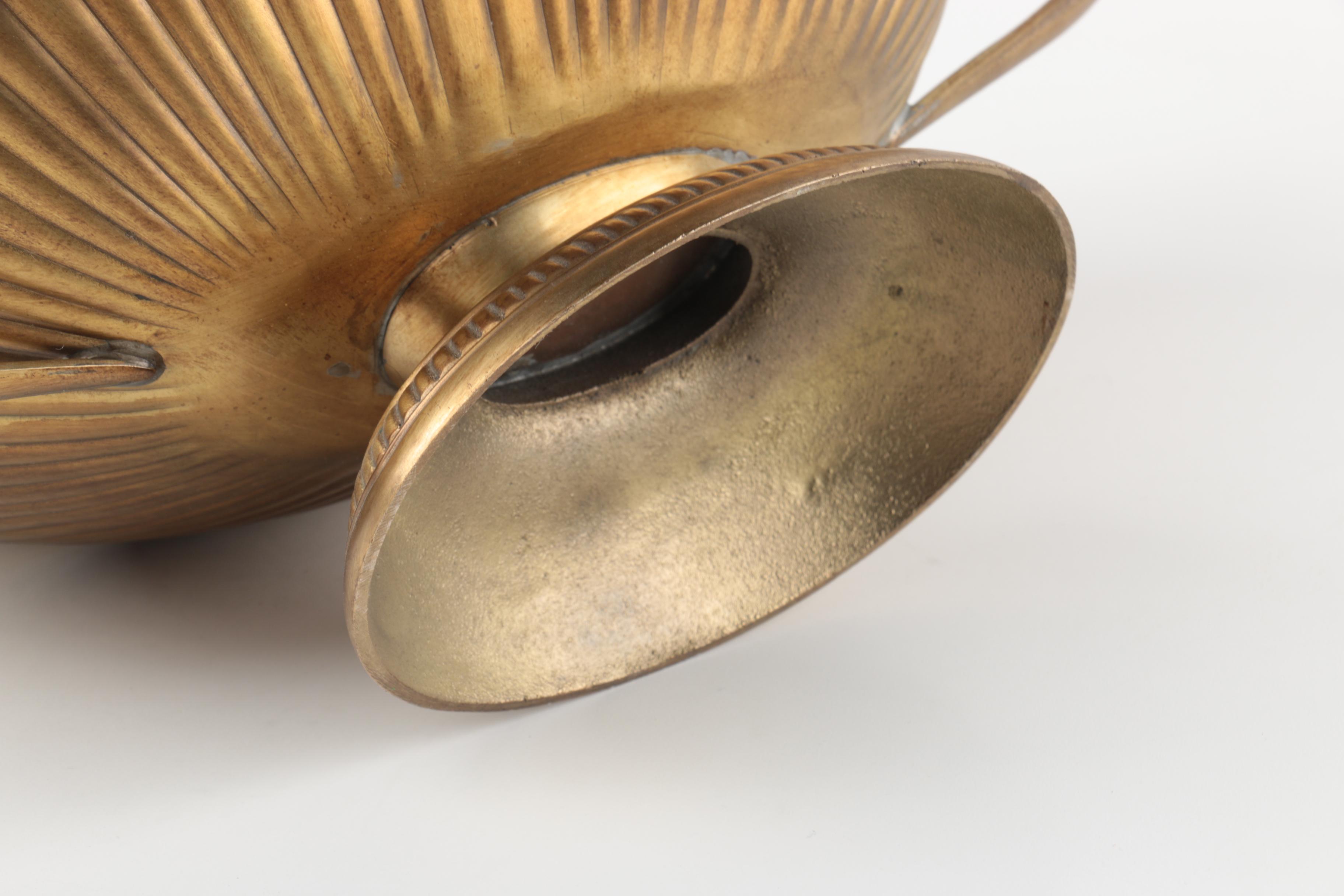 Gold Tone Metal Footed Bowl