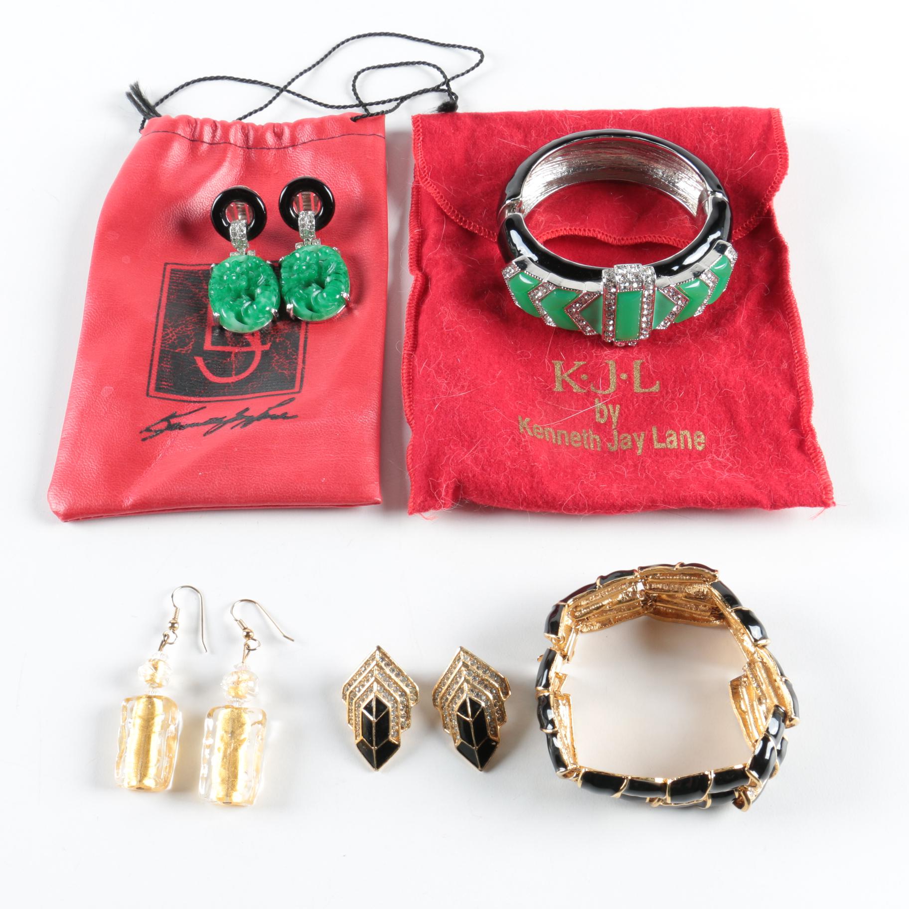 Assorted Costume Jewelry Including Kenneth Jay Lane