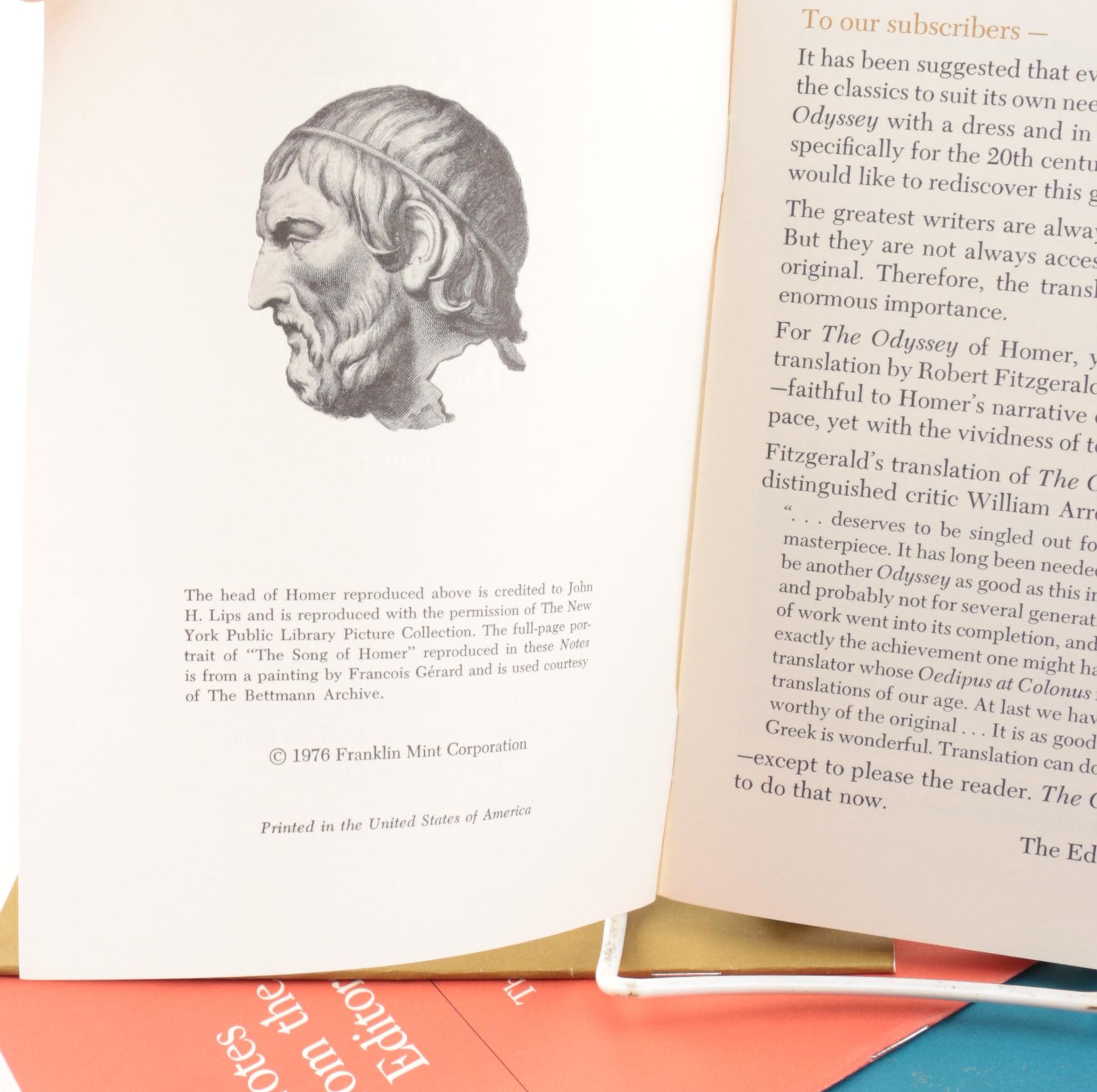 Franklin Library "100 Greatest Books of All Time" Greek Classics