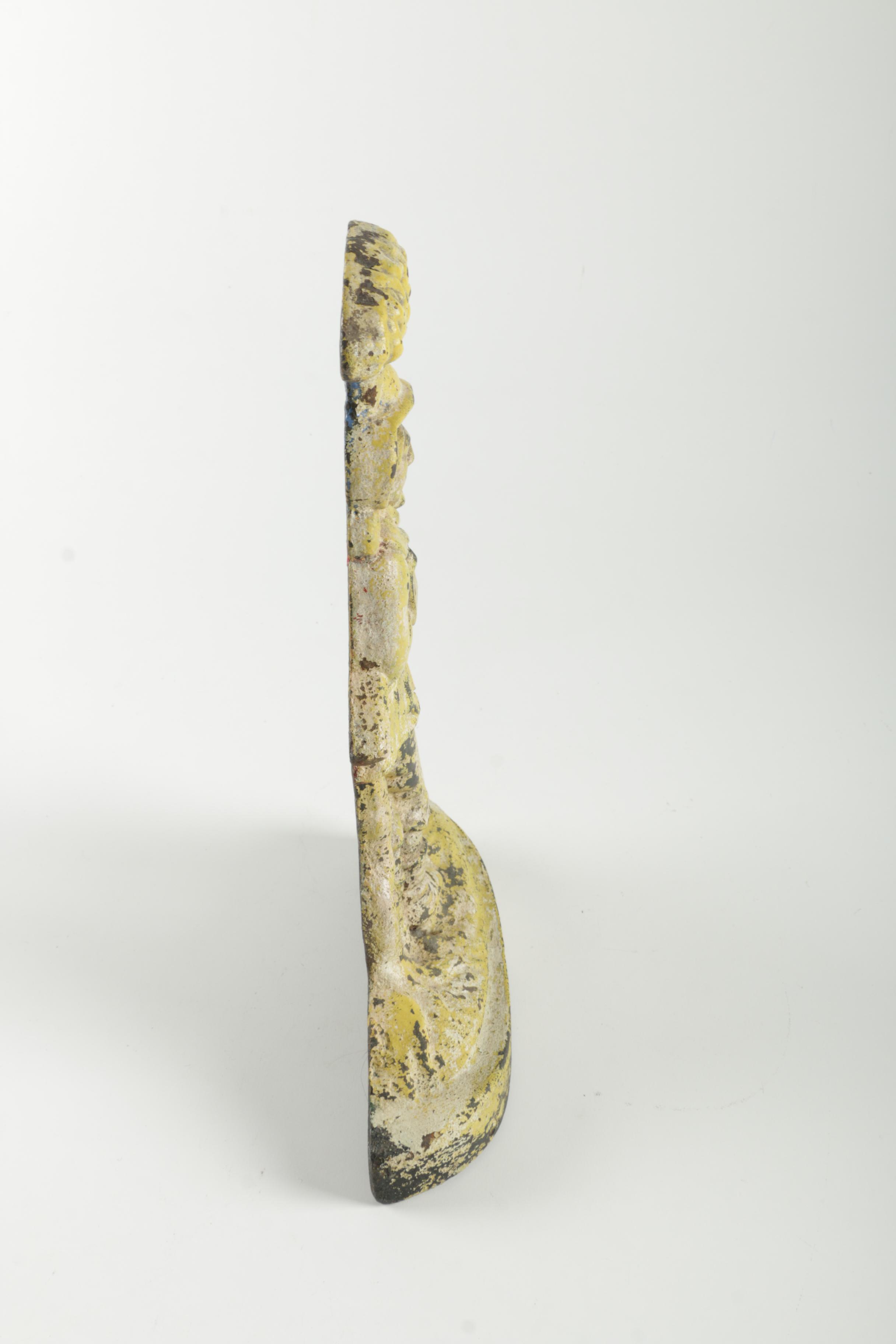 Vintage French Cast Iron Doorstop