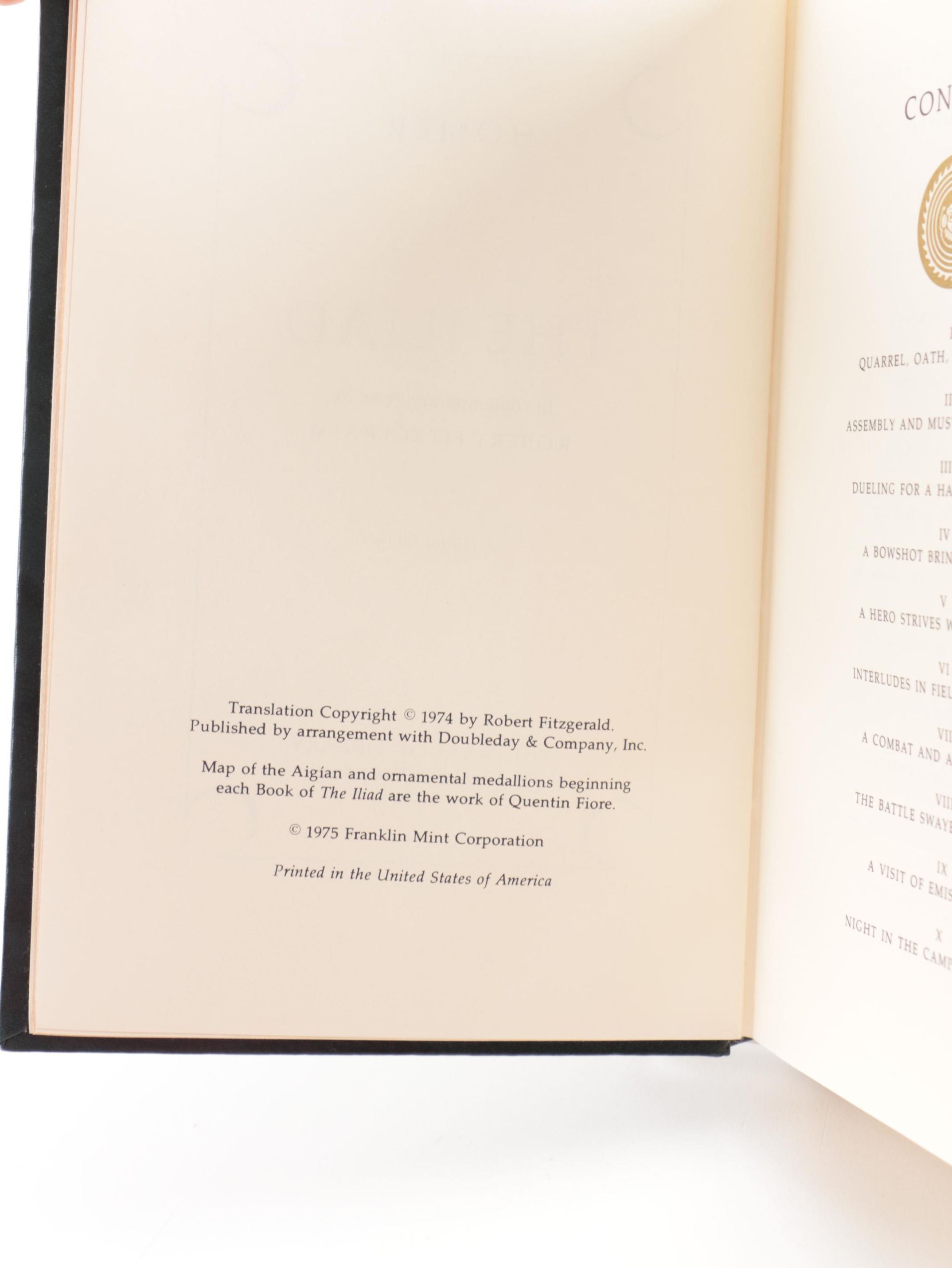 Franklin Library "100 Greatest Books of All Time" Greek Classics