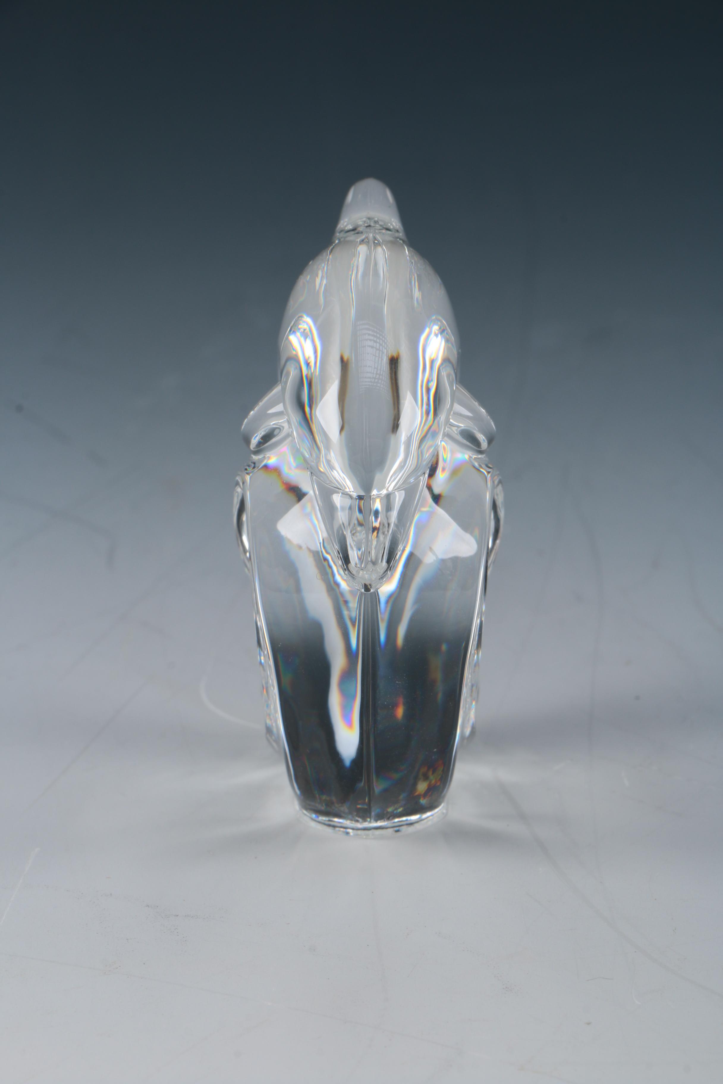 Steuben Glass Dolphin Figurine