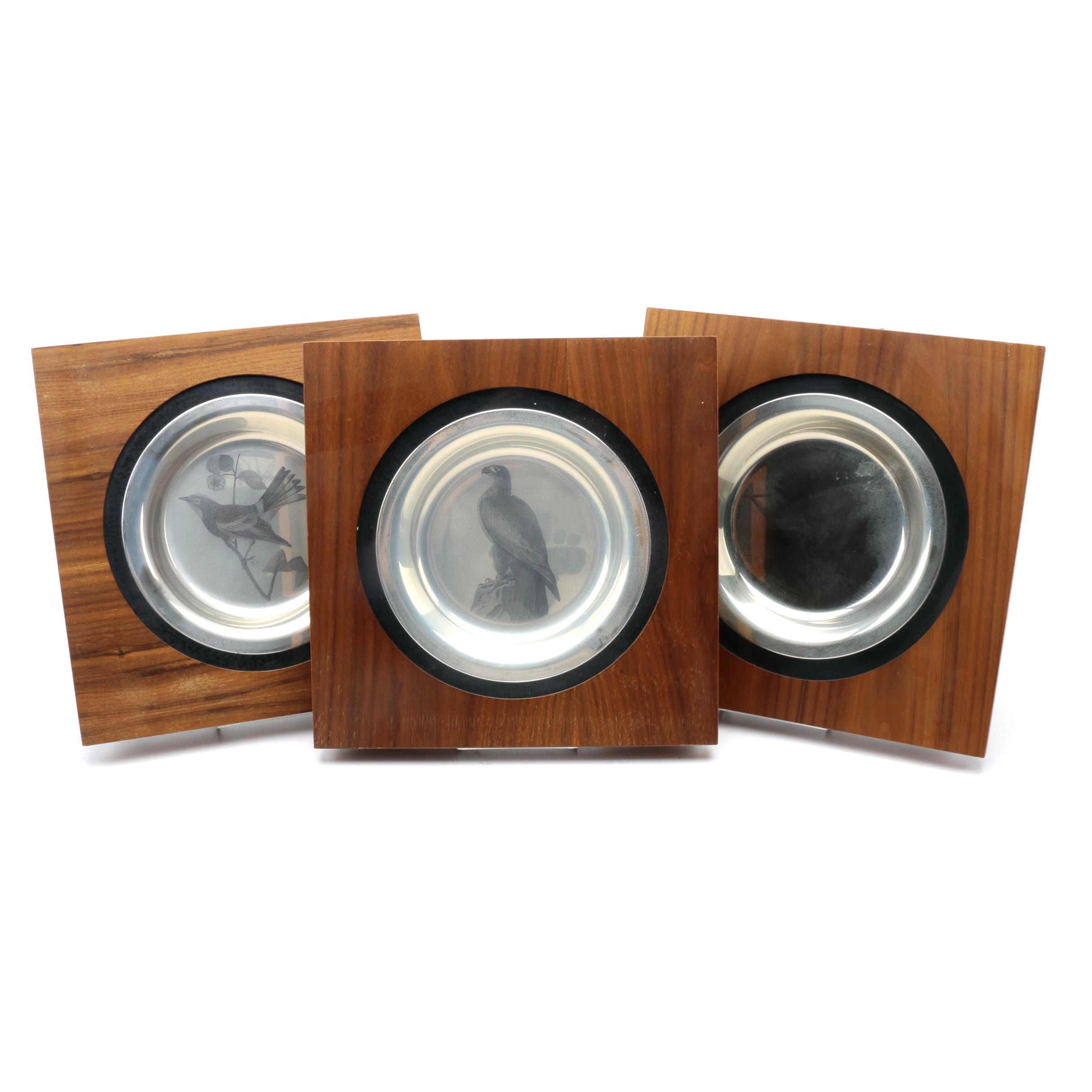 Sterling Silver Plates From the National Audubon Society and The Franklin Mint