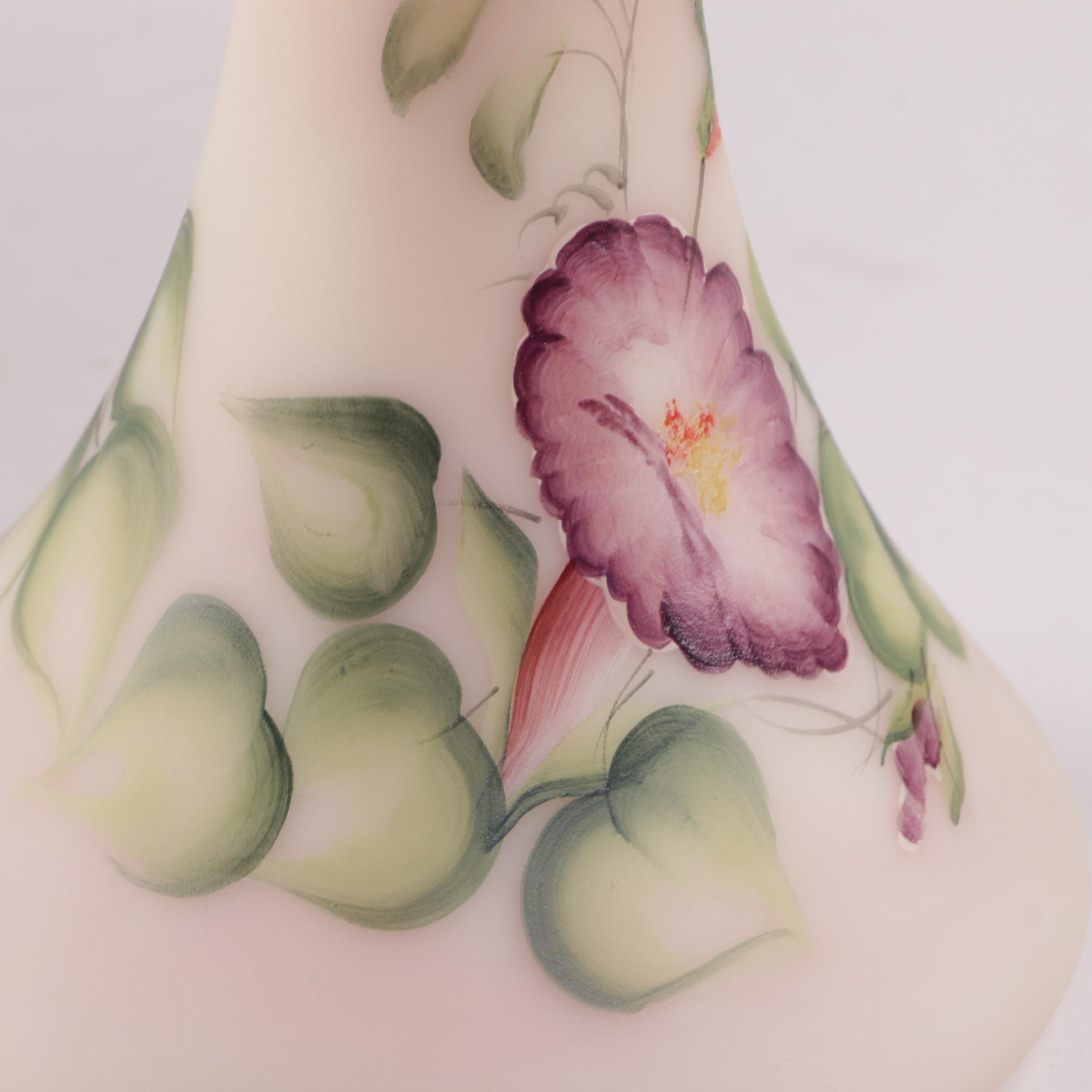 Fenton Signed Limited Edition "Jack in the Pulpit" Burmese Vase