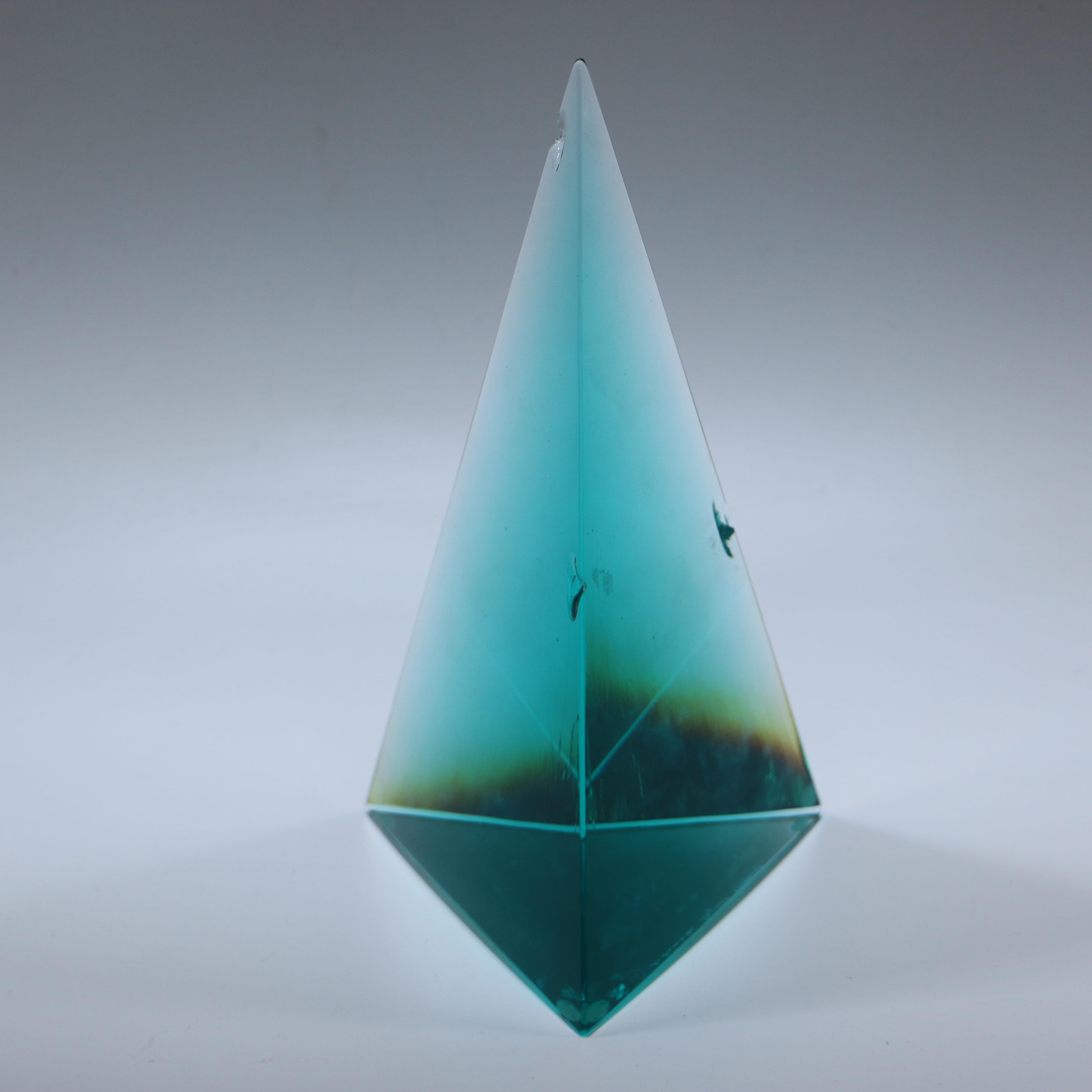 Blue Glass Pyramid