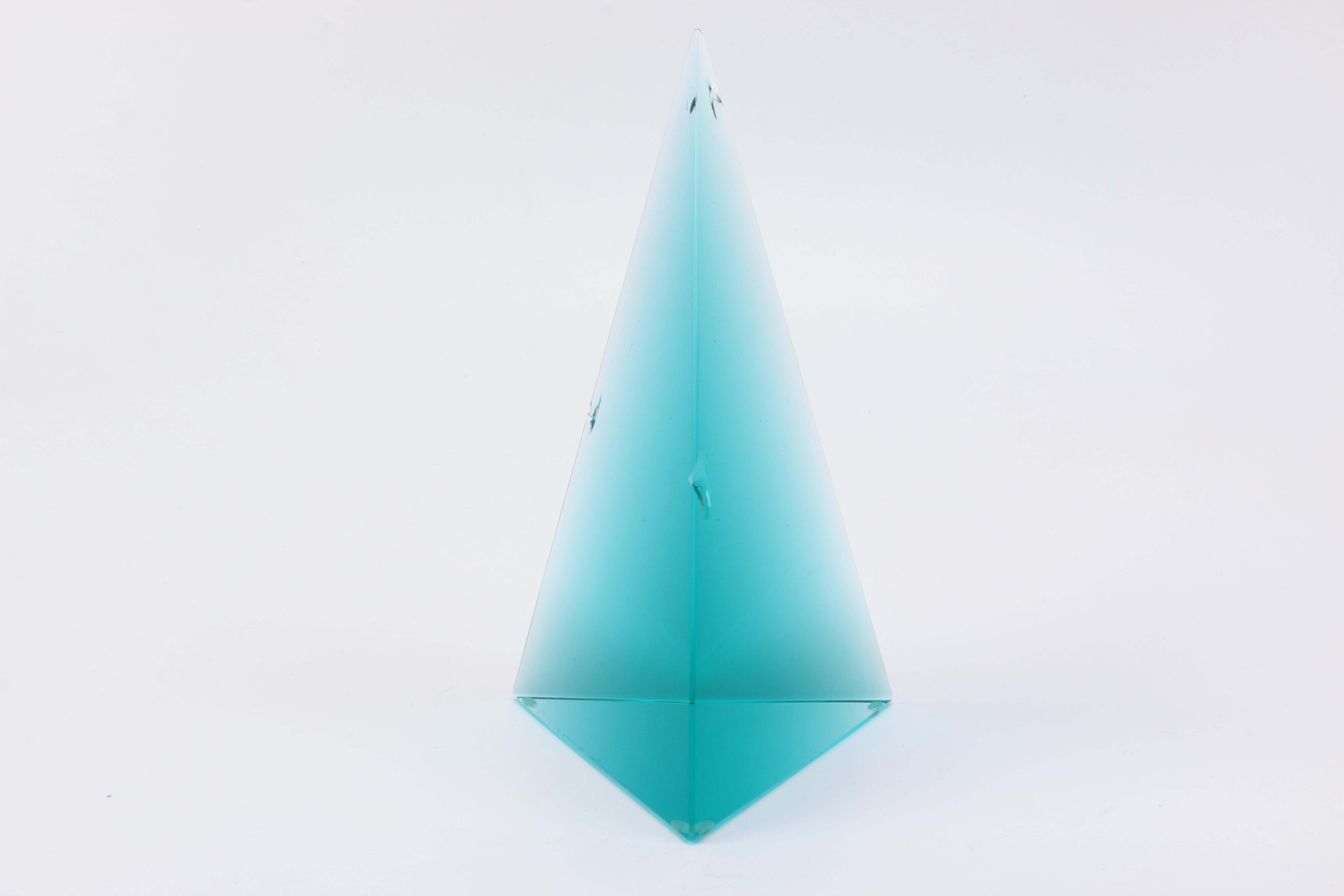 Blue Glass Pyramid