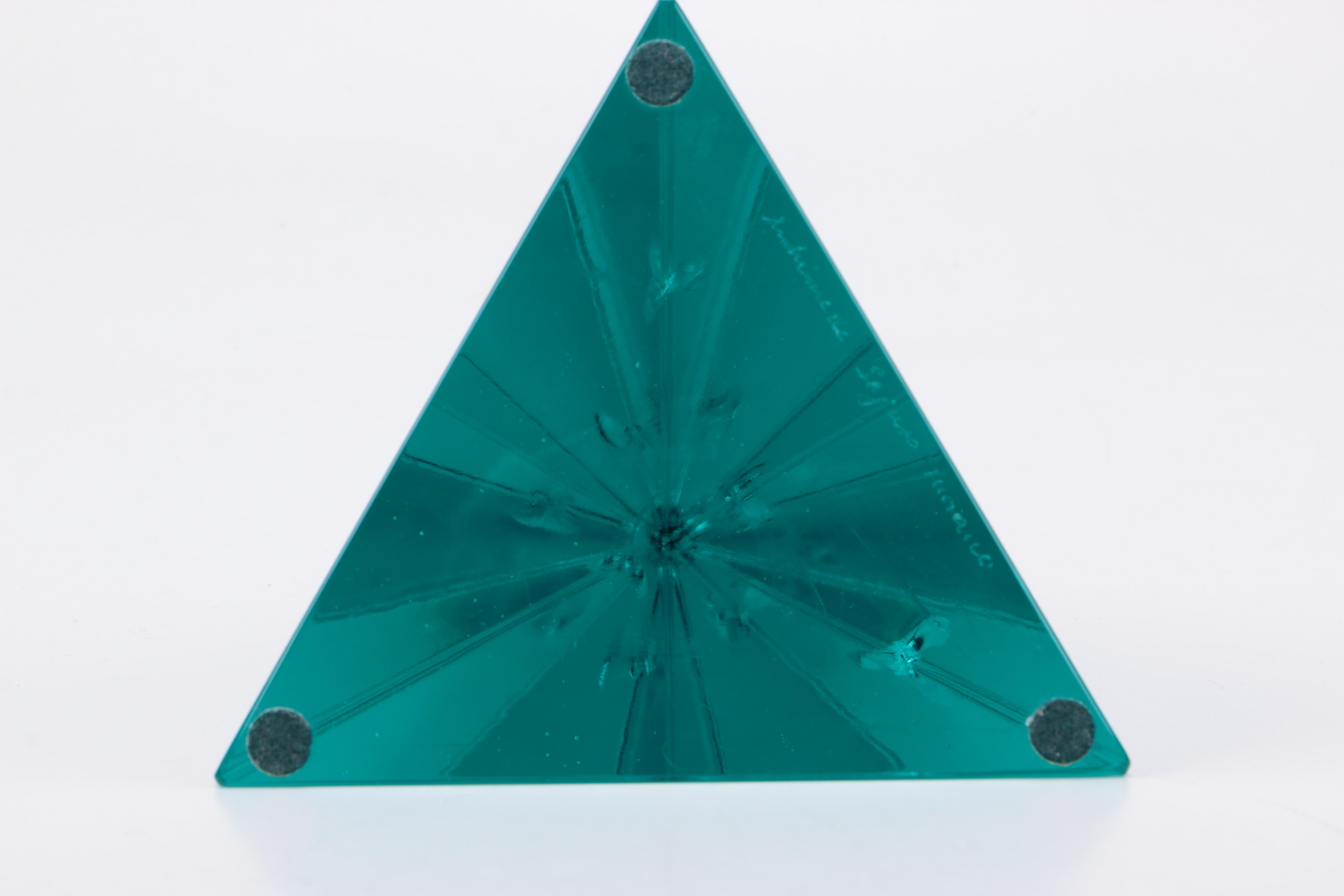 Blue Glass Pyramid