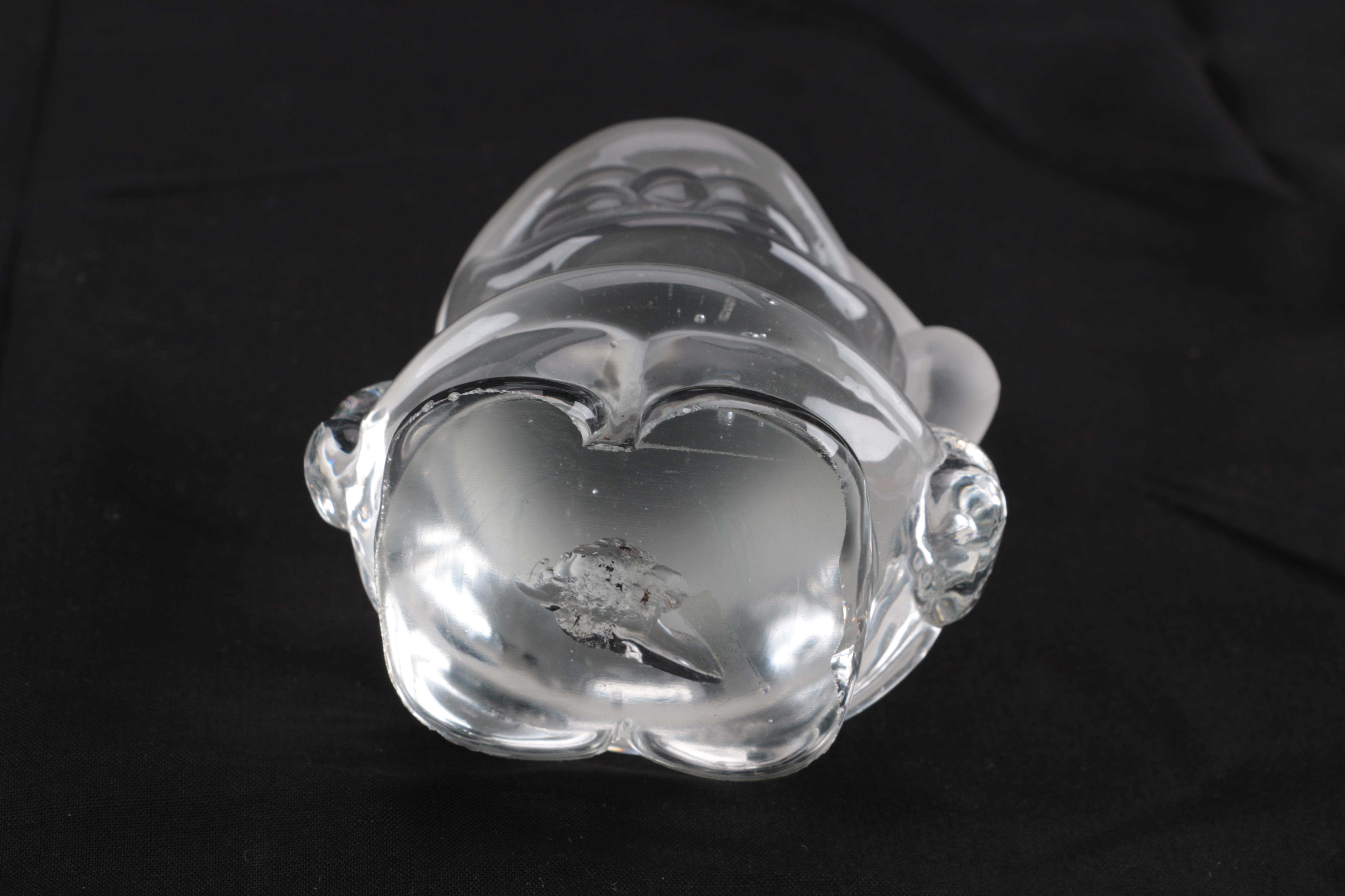 Pair of Crystal Christmas Figurines