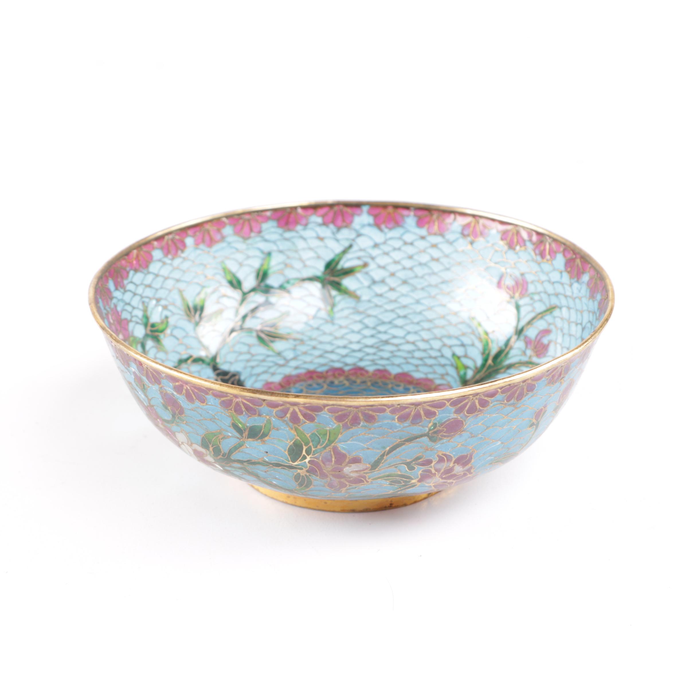 Chinese Plique-à-jour Bowl
