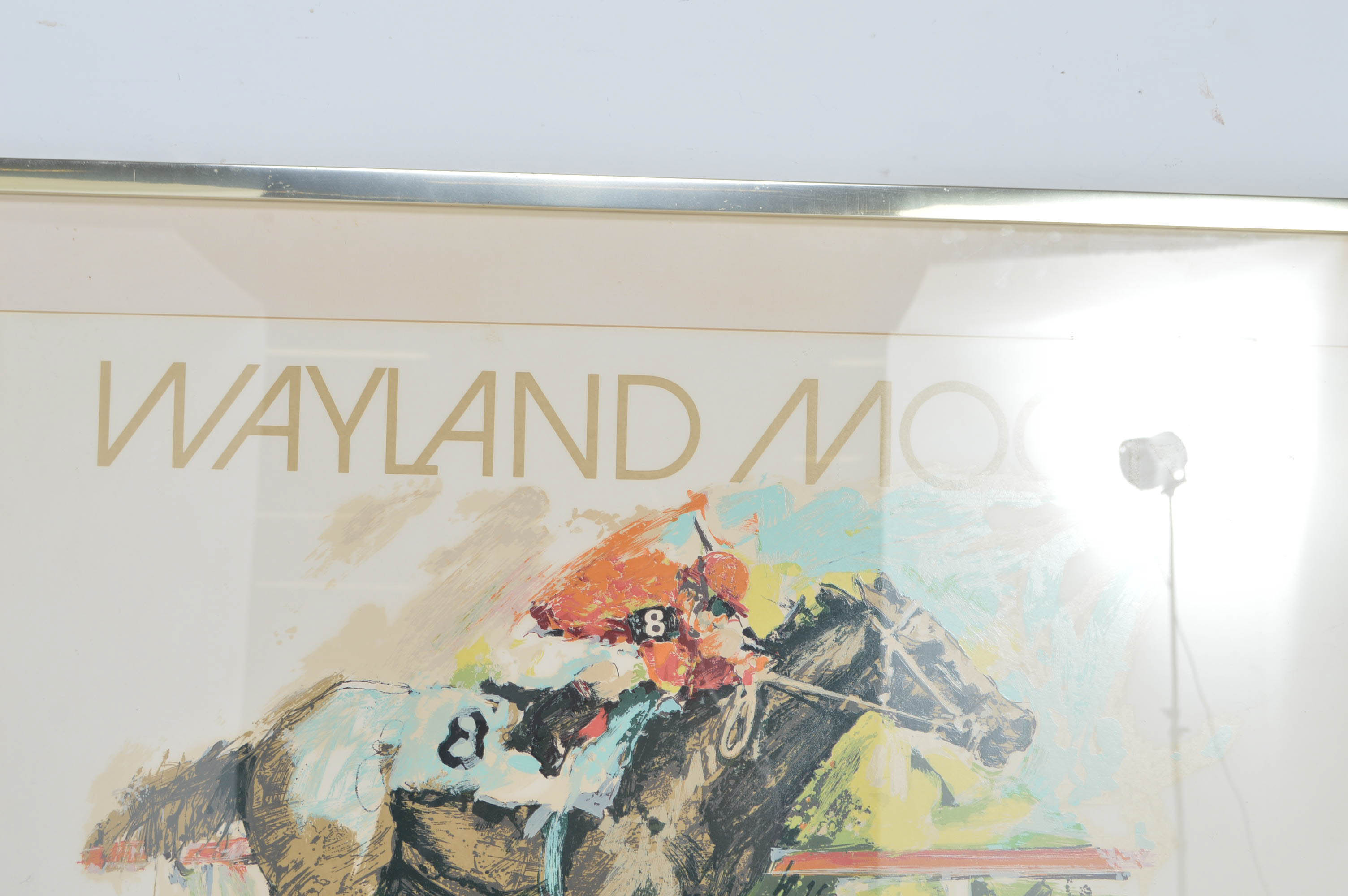 Wayland Moore Signed Serigraph "Horse Race"