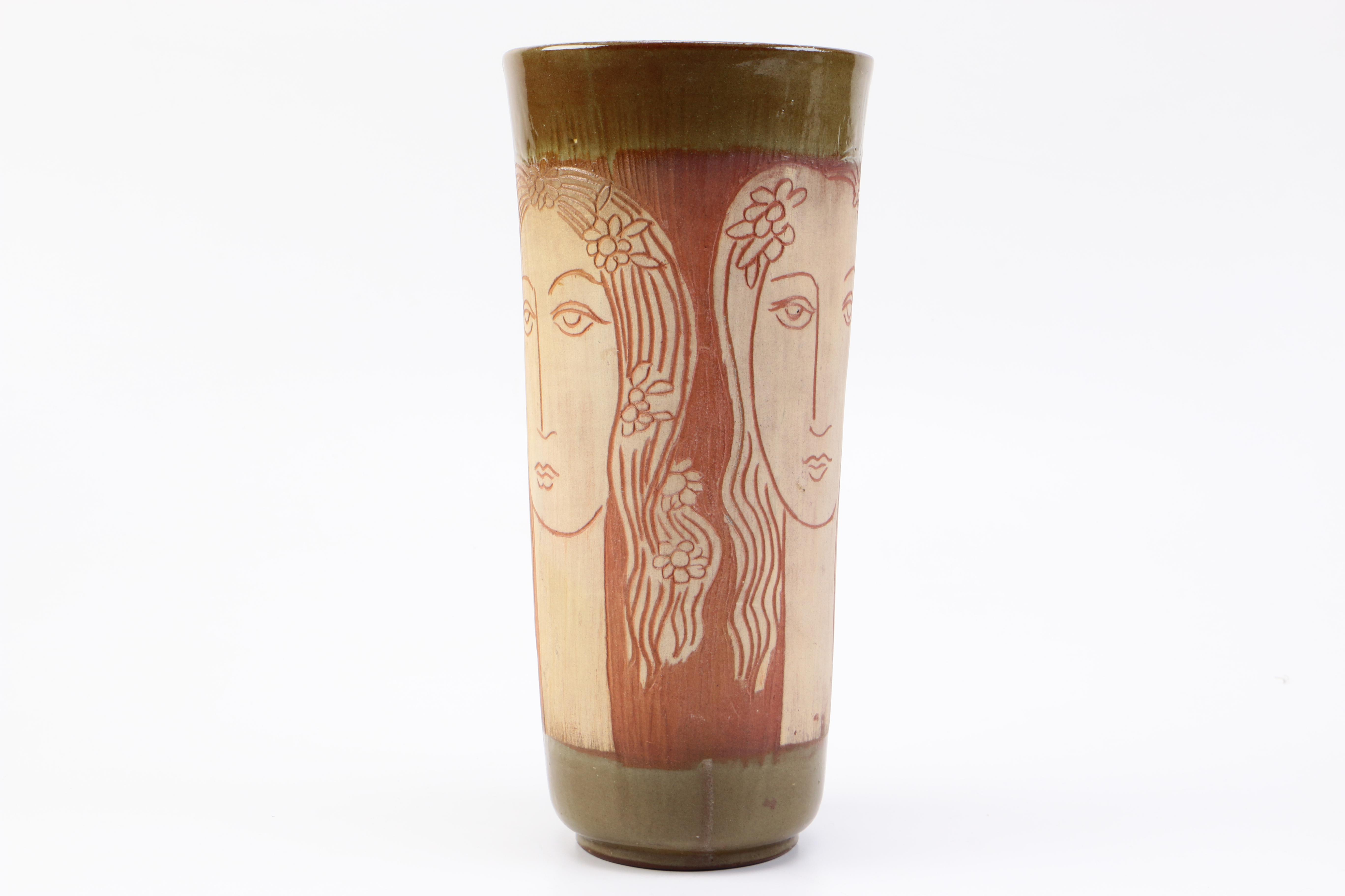 Hand Thrown Stoneware Art Vase