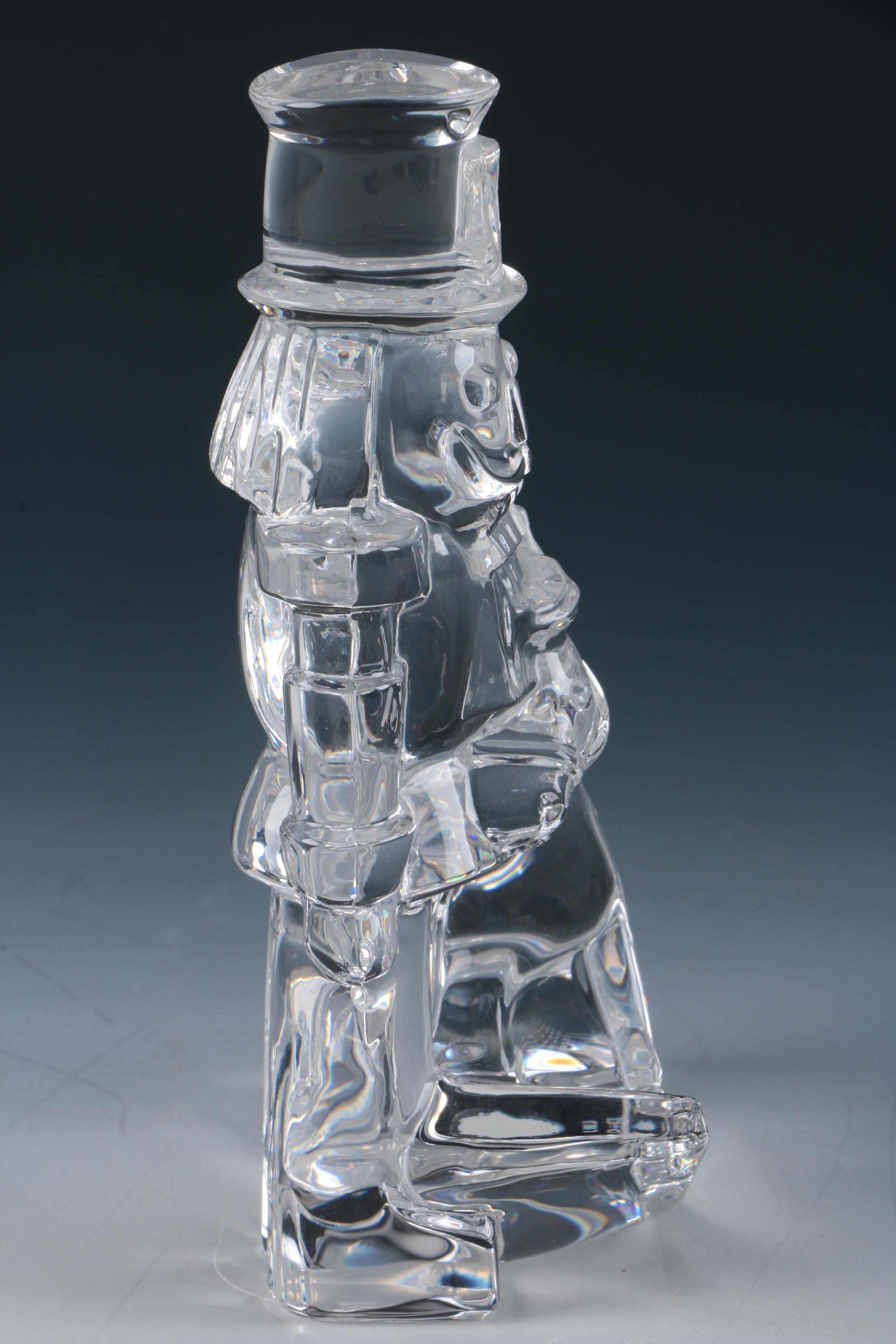 Waterford Crystal Rocking Horse and Nutcracker Figurine